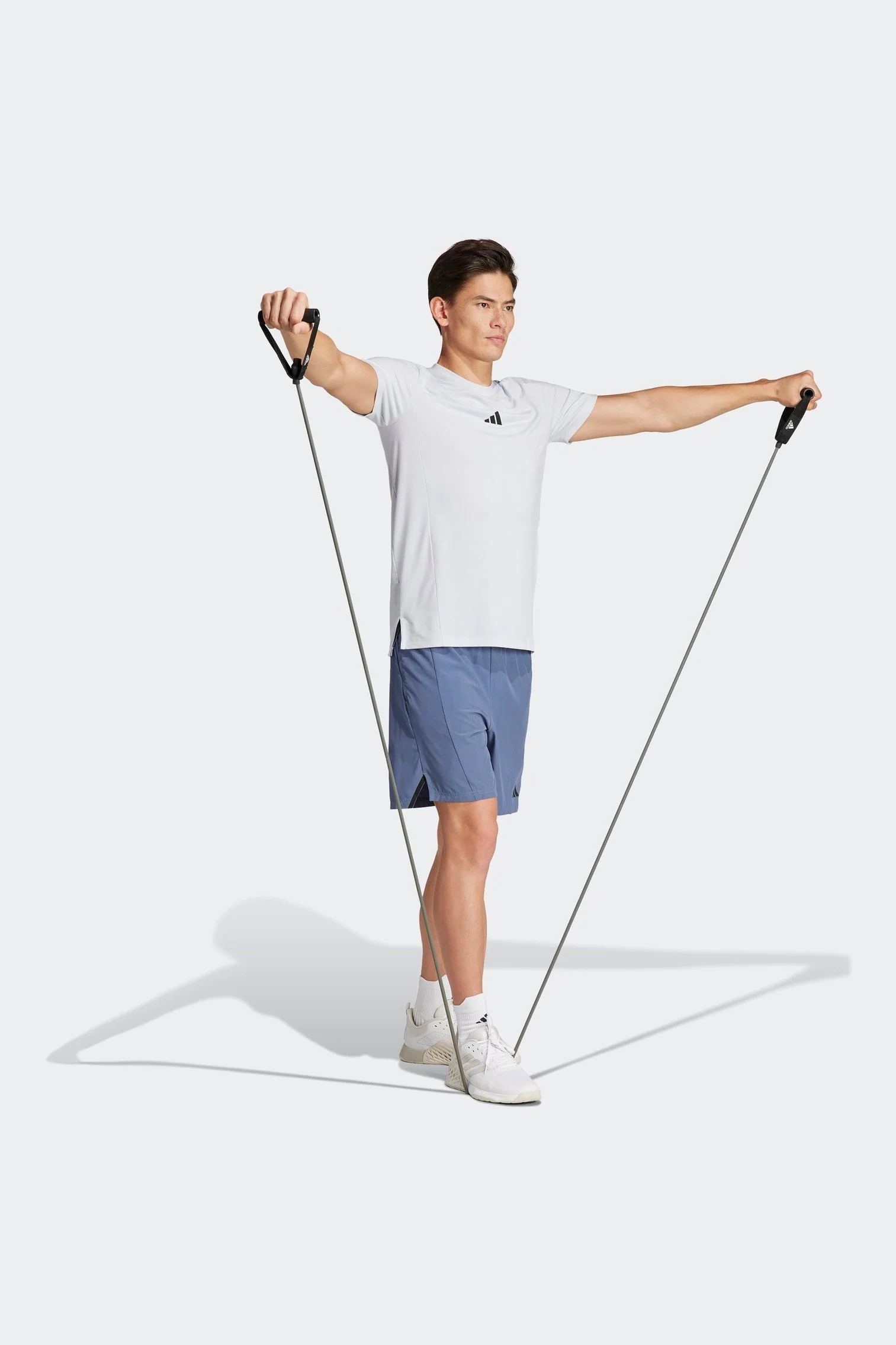 טישירט לגברים DESIGNED FOR TRAINING  בצבע תכלת בהיר - Image 3