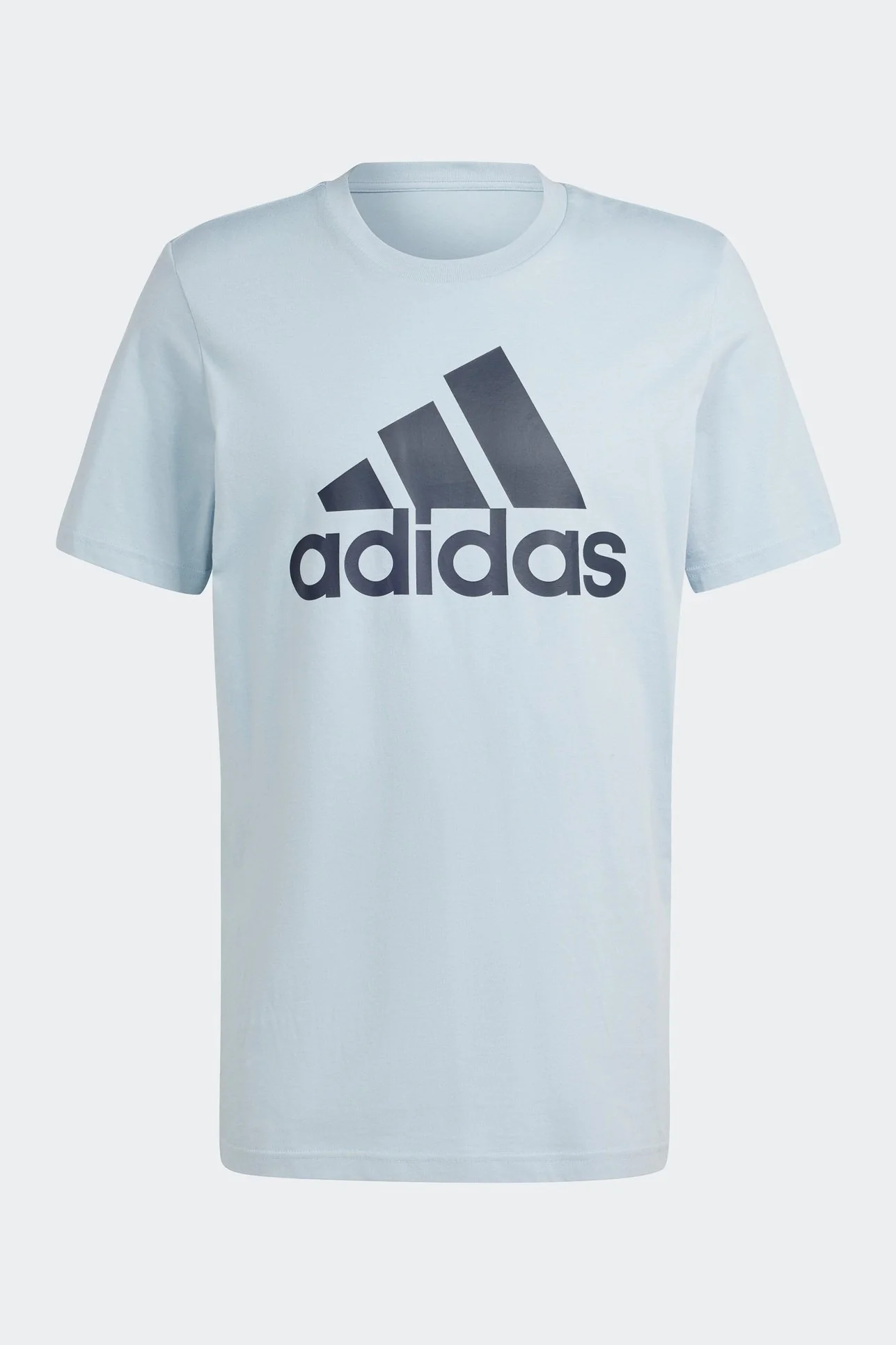 טישירט לגברים  Essentials Single Jersey Big Logo בצבע תכלת - Image 7