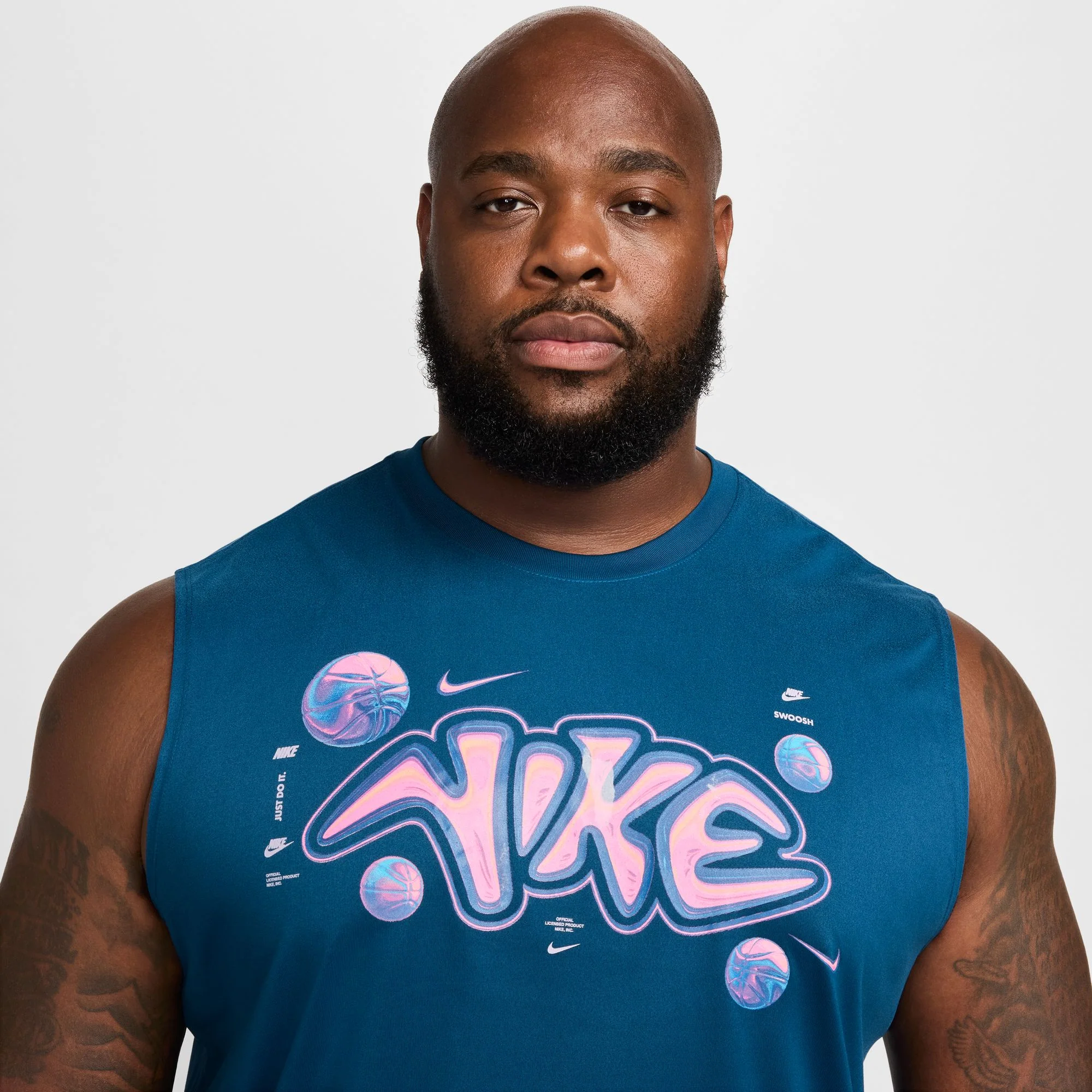 גופייה לגברים Dri-FIT Sleeveless Basketball בצבע כחול - Image 3