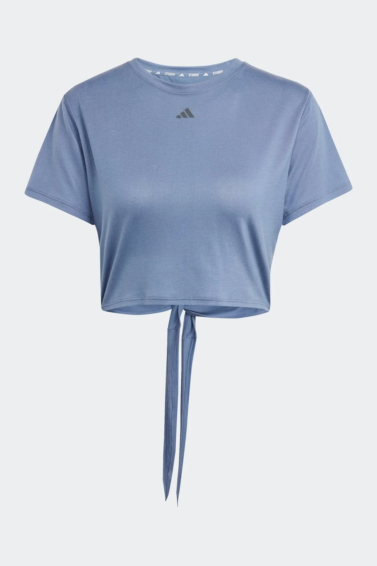 טישירט לנשים YOGA STUDIO WRAPPED בצבע כחול - Image 6