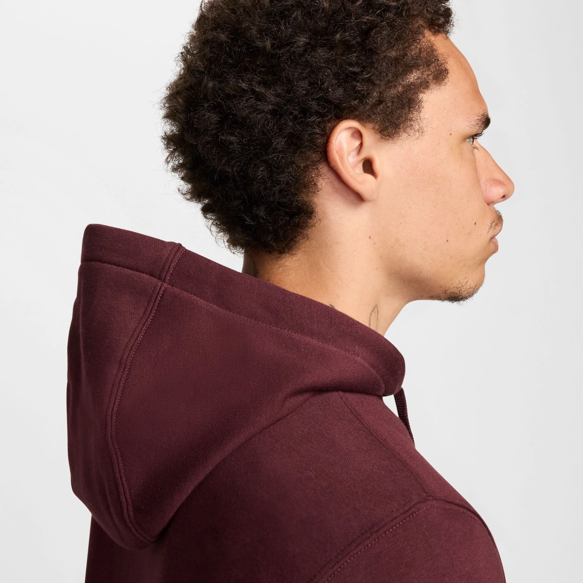 סווטשירט לגברים Sportswear Club Fleece בצבע בורדו - Image 6