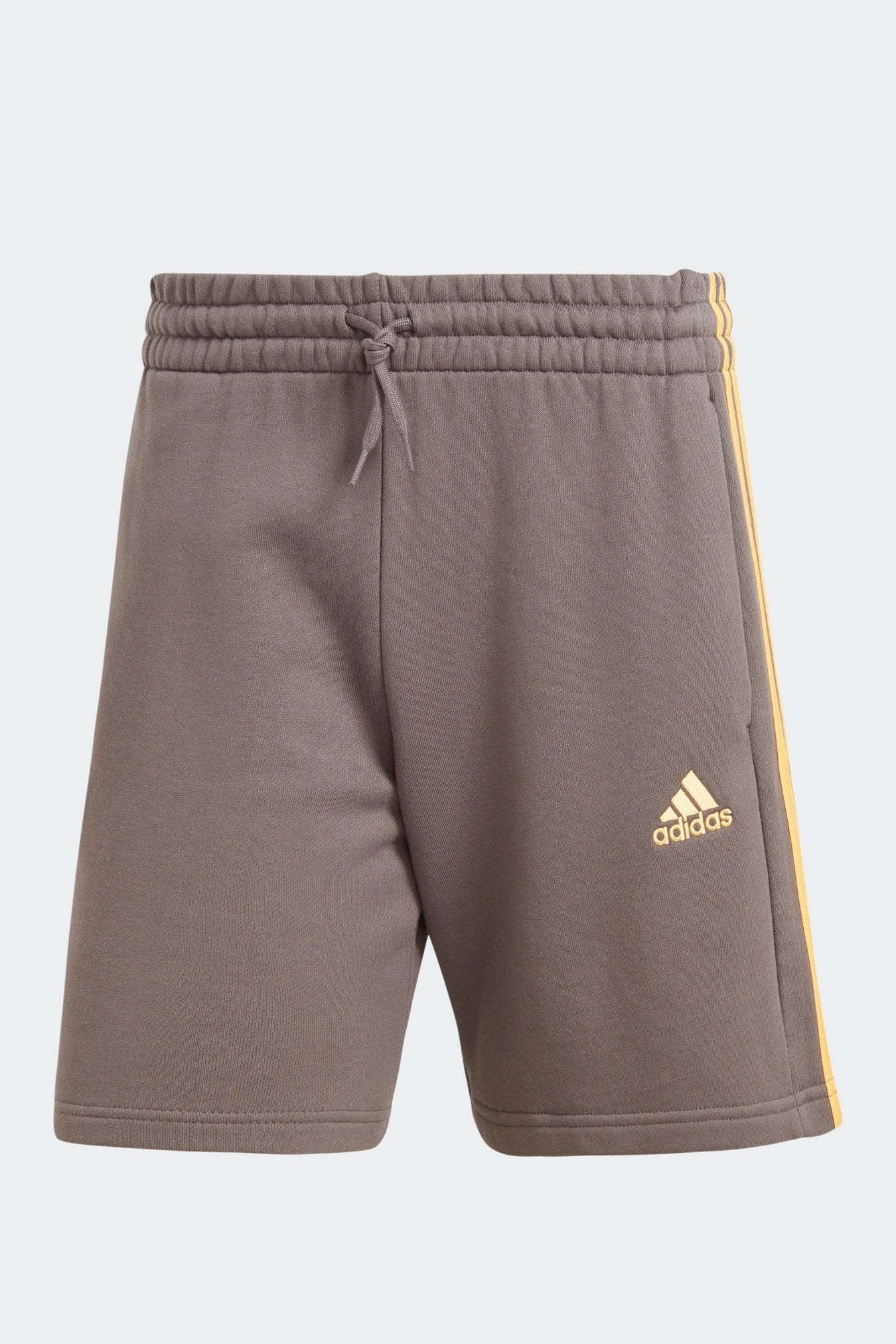 מכנסיים קצרים לגברים Εssentials French Terry 3-Stripe בצבע פחם - Image 6