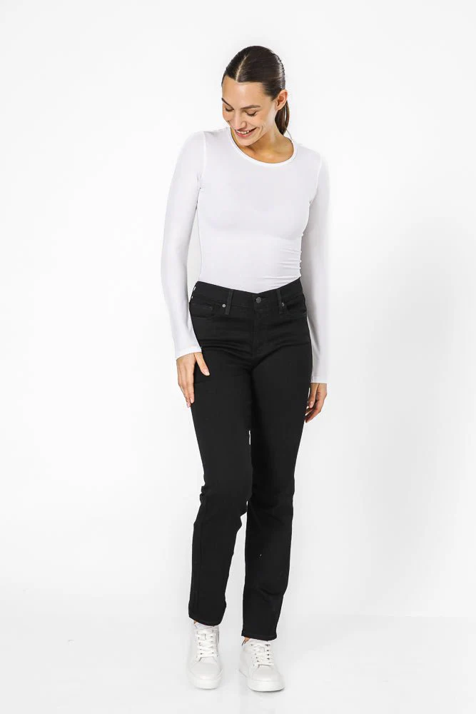 חולצה תרמית אנטי בקטריאלית צווארון עגול - SLIM FIT - Image 3