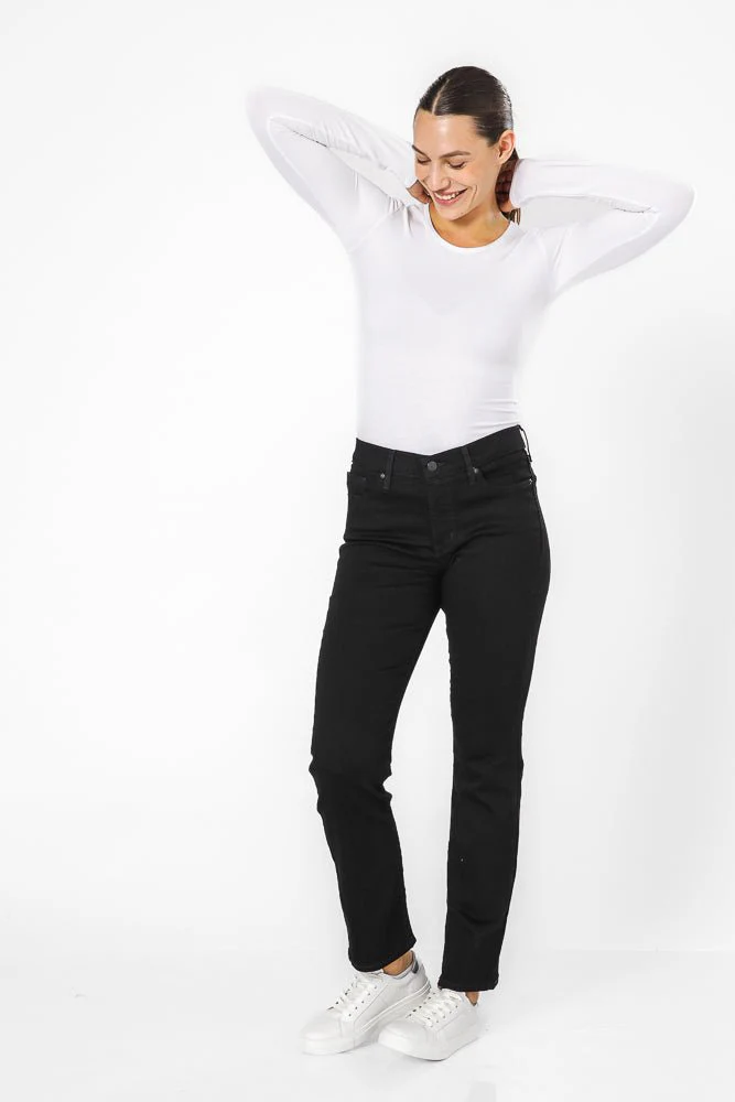 חולצה תרמית אנטי בקטריאלית צווארון עגול - SLIM FIT - Image 4