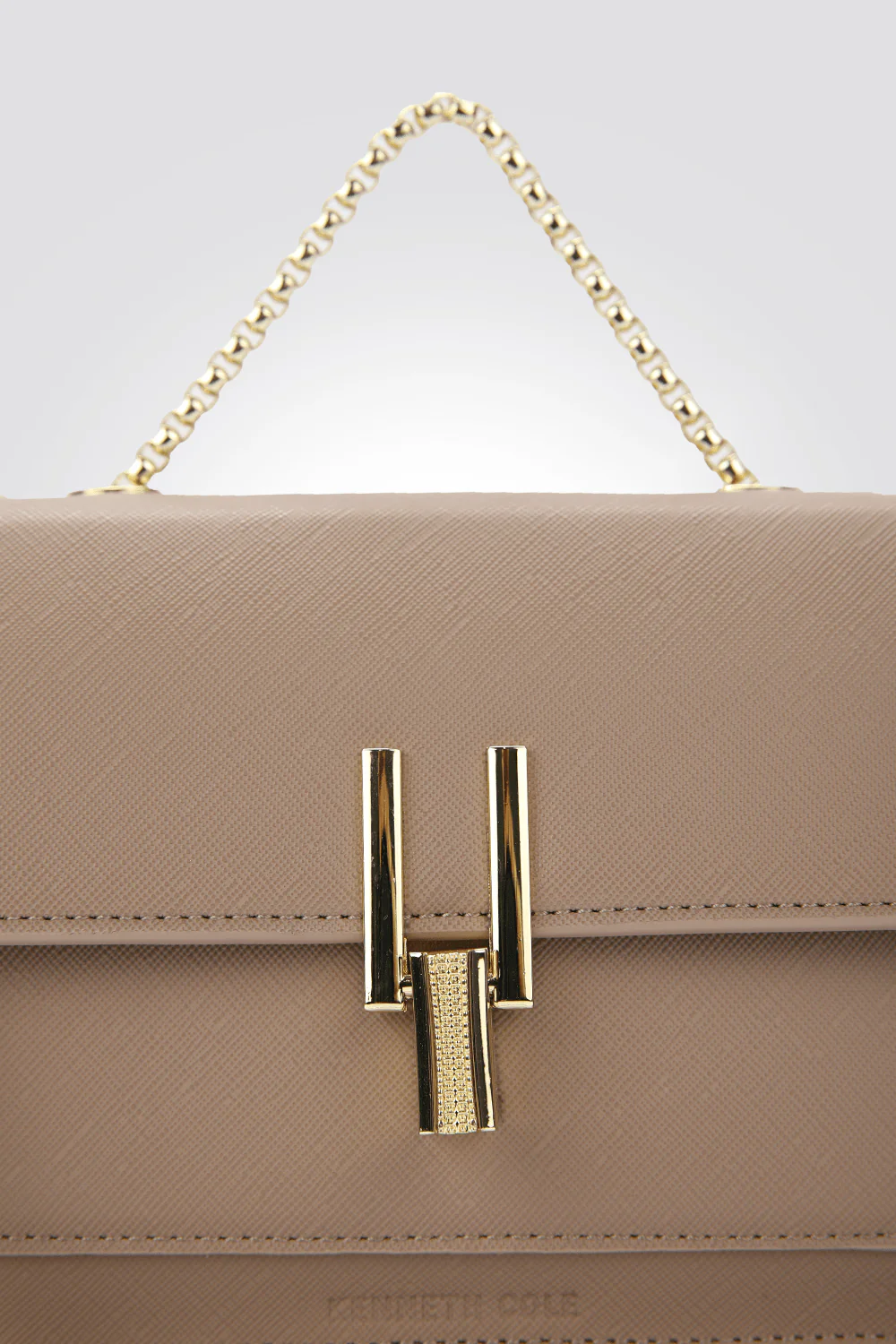 תיק צד CROSSBODY דמוי עור בצבע ניוד - Image 3