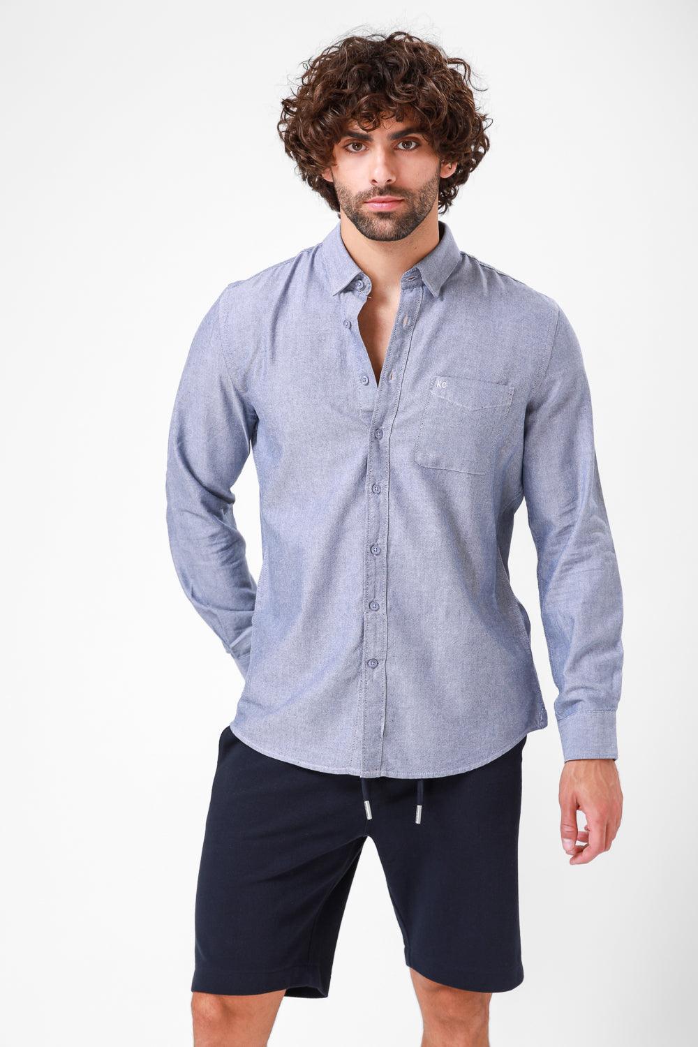 מכופתרת DENIM BLUE שרוול ארוך
