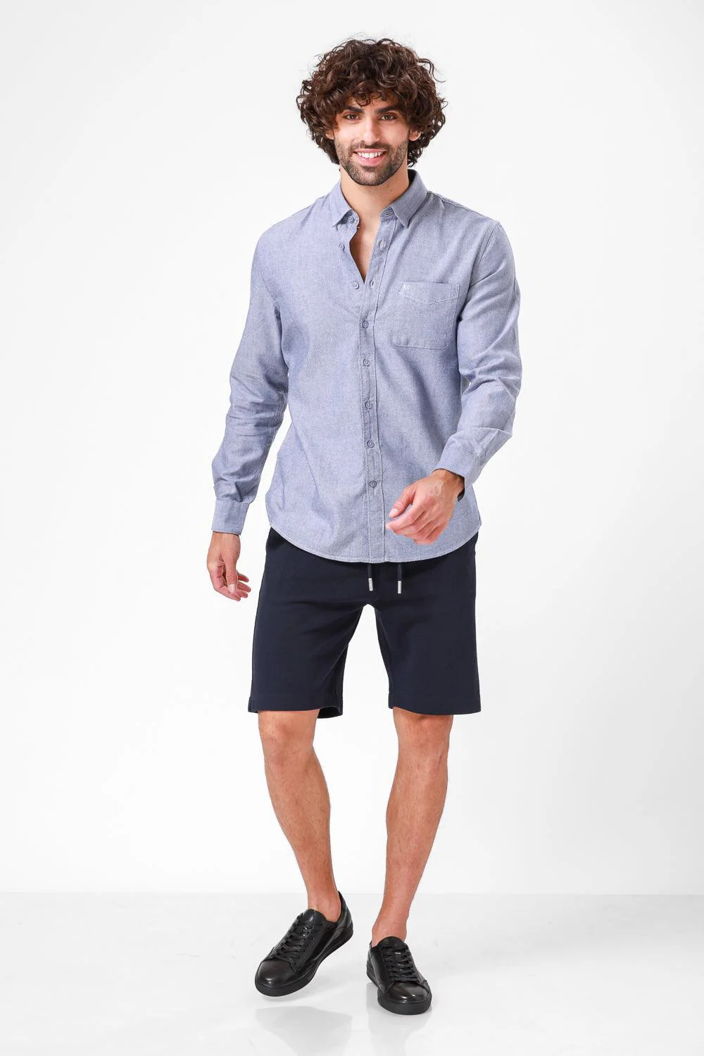 מכופתרת DENIM BLUE שרוול ארוך - Image 3