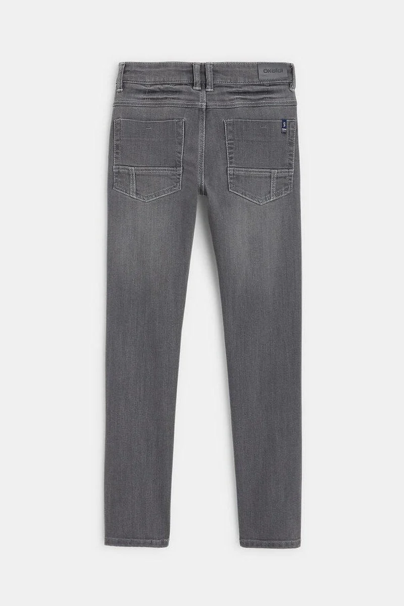 ג'ינס Skinny Fit אפור לנערים - Image 2