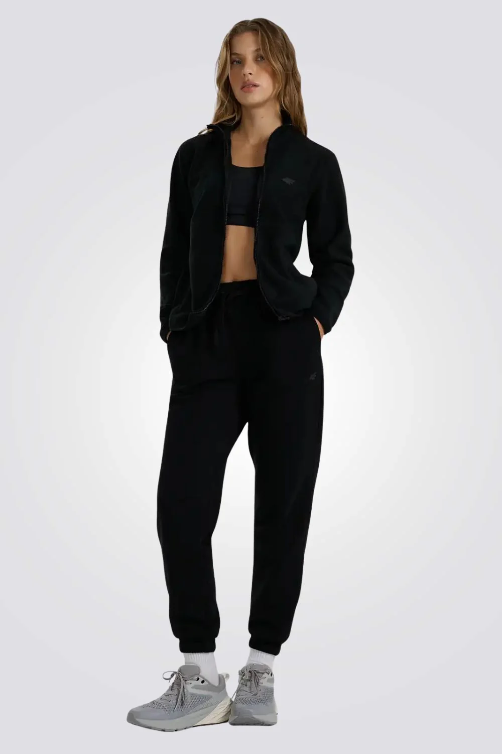 ג'קט במרקם צמרי Basic fleece לנשים | 4F - Image 2