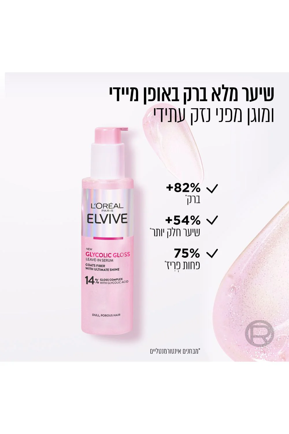 סרום לשיער 150 מ"ל GLYCOLIC GLOSS - Image 2