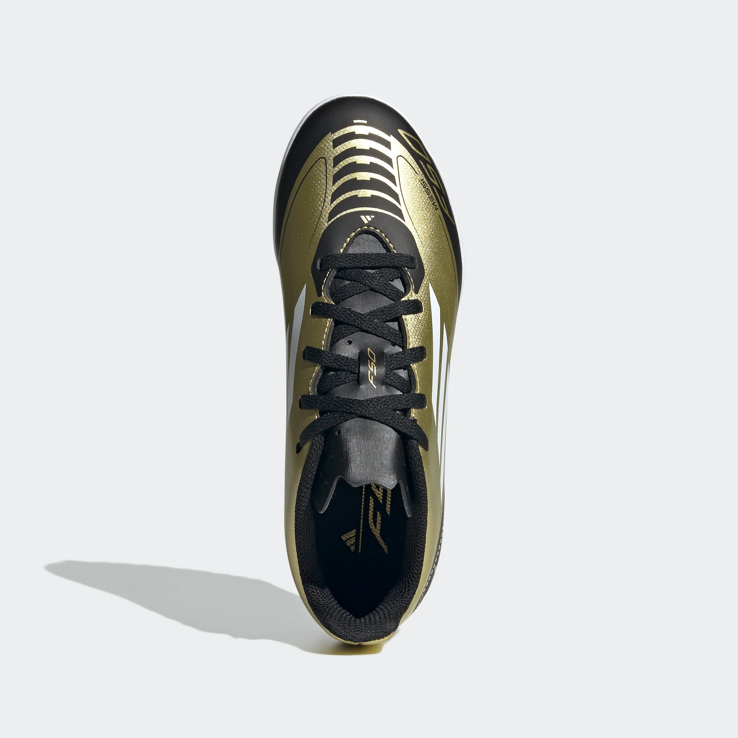 נעלי קטרגל לילדים ונוער MESSI F50 CLUB בצבע זהב ושחור - Image 5