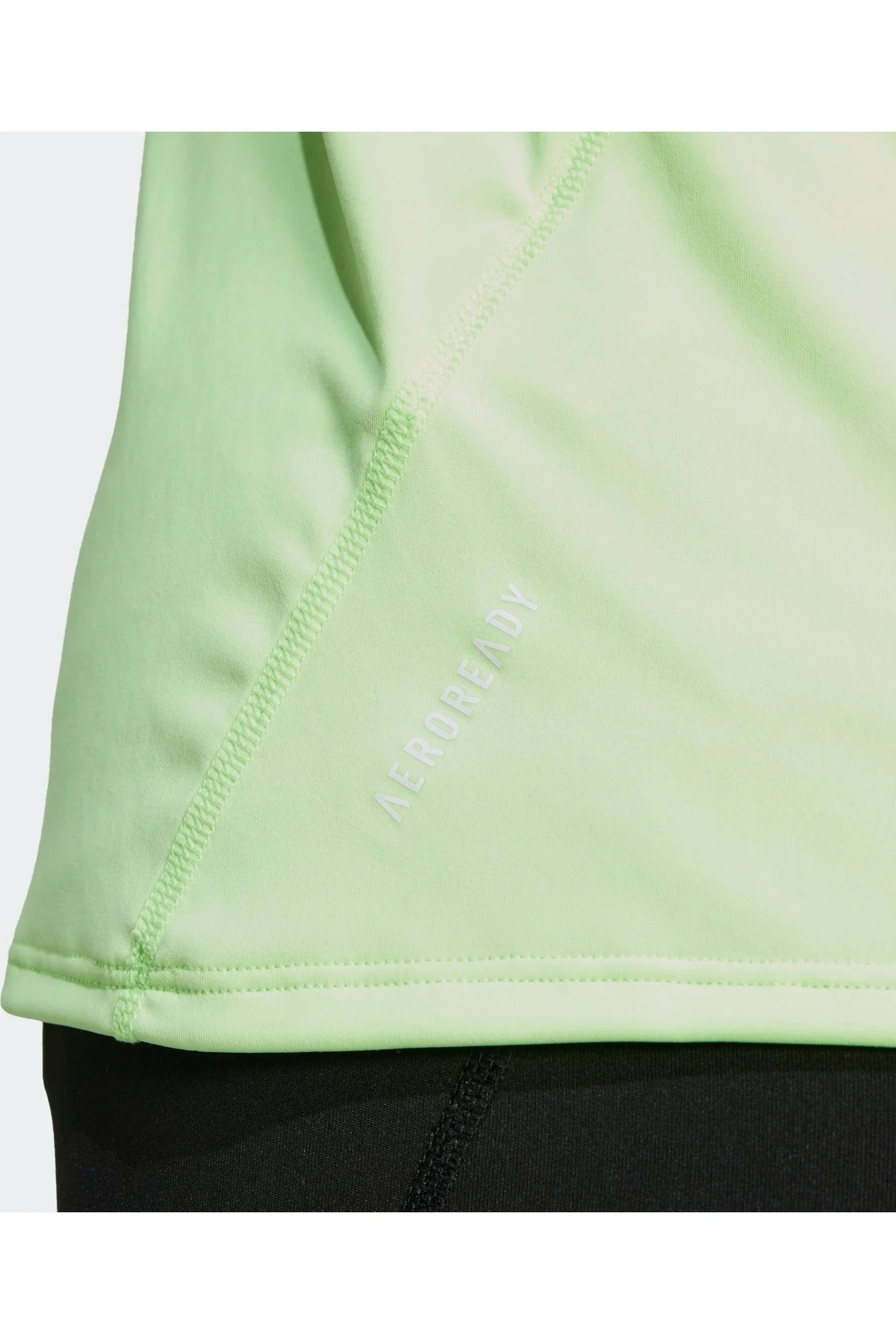 גופייה לנשים ADIZERO ESSENTIALS בצבע ירוק זוהר - Image 4