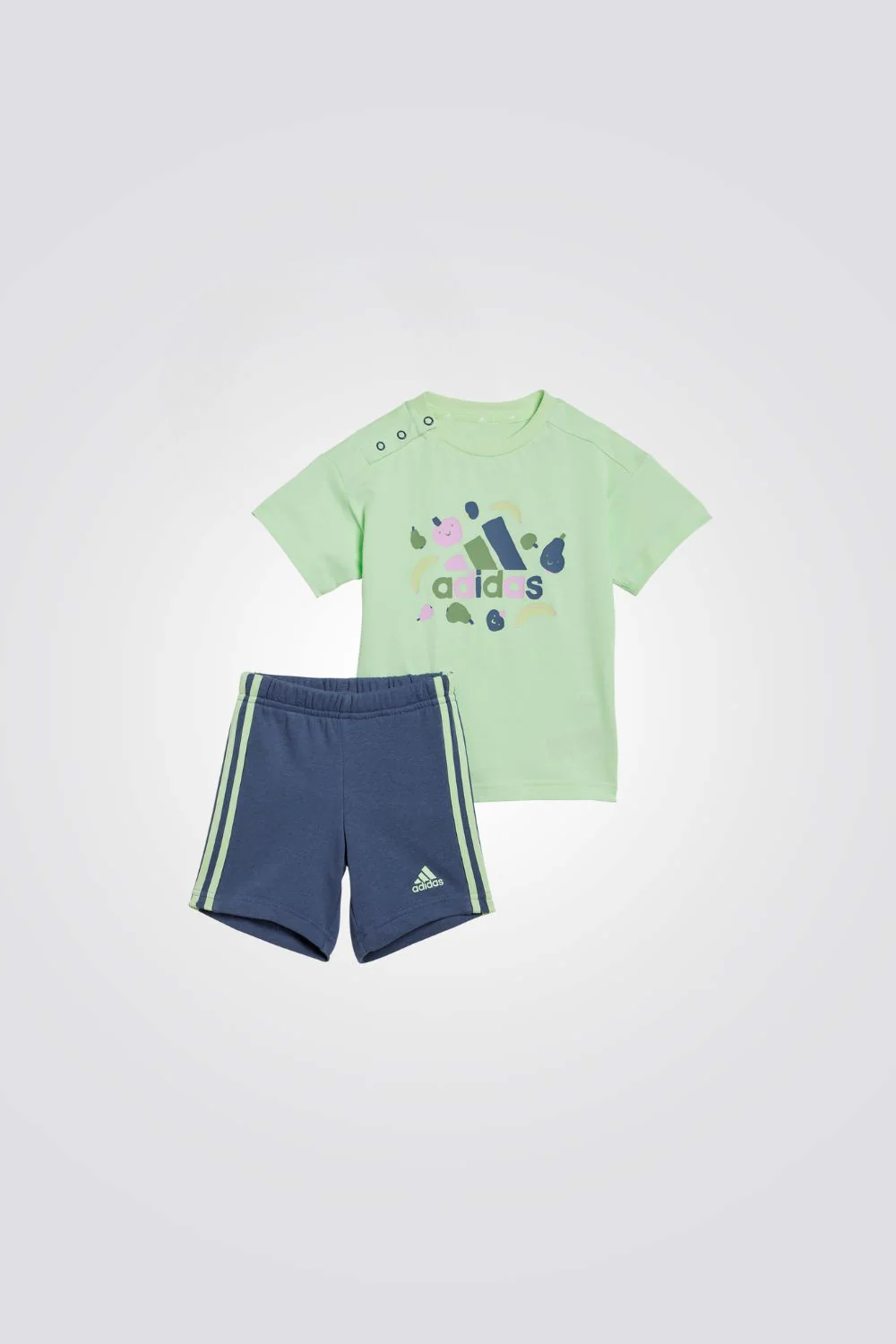 חליפה לילדים ESSENTIALS ALLOVER PRINT TEE SET בצבע ירוק וכחול