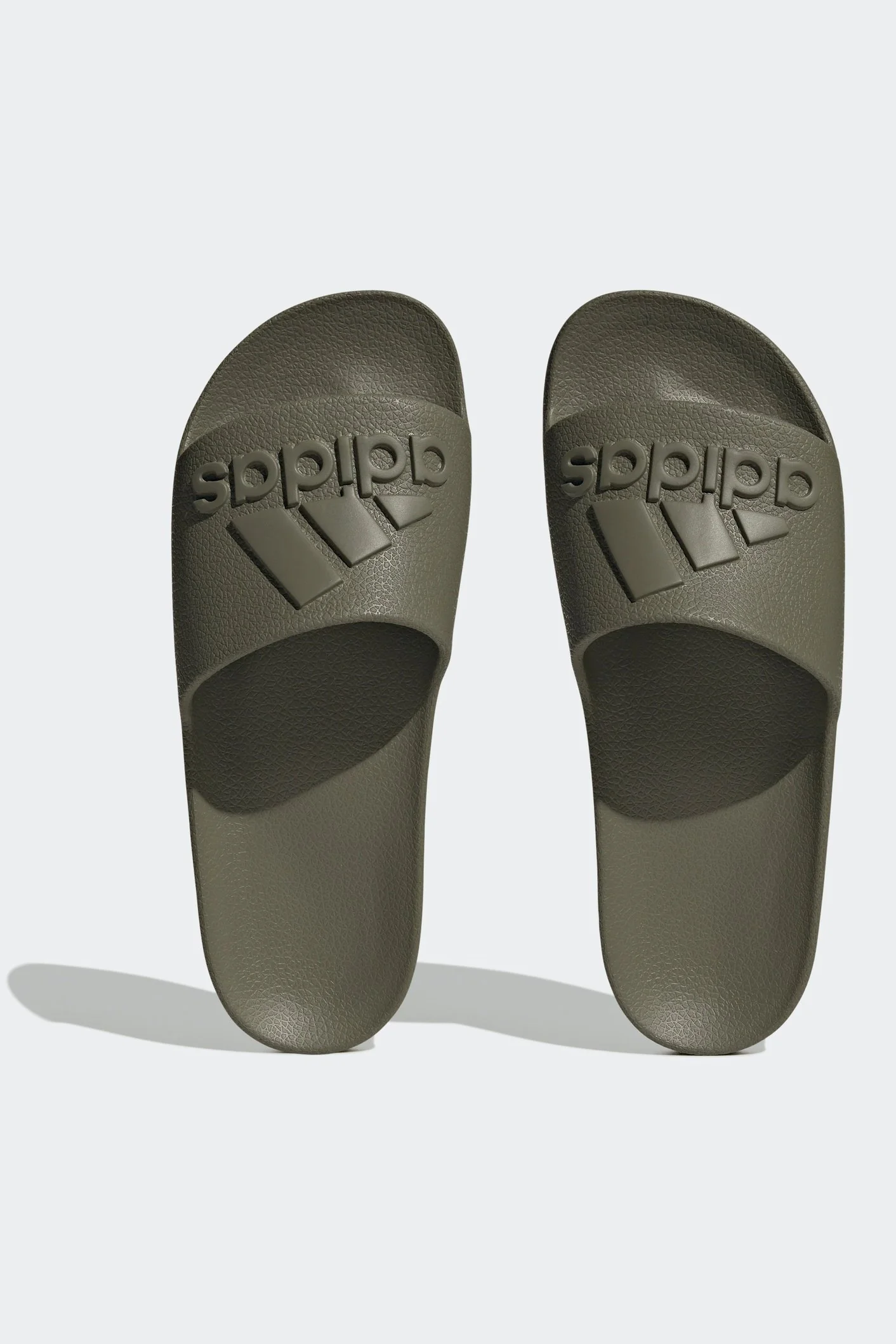 כפכפים ADILETTE AQUA בצבע ירוק זית - Image 4