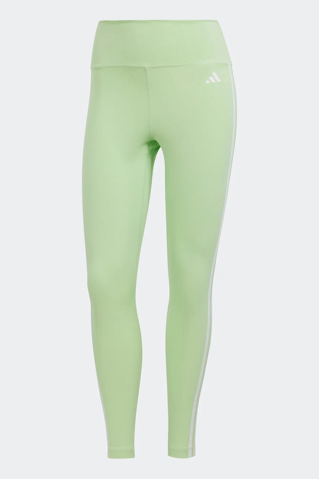 טייץ לנשים TRAIN ESSENTIALS 3-STRIPES HIGH-WAISTED 7/8 בצבע ירוק זוהר - Image 6