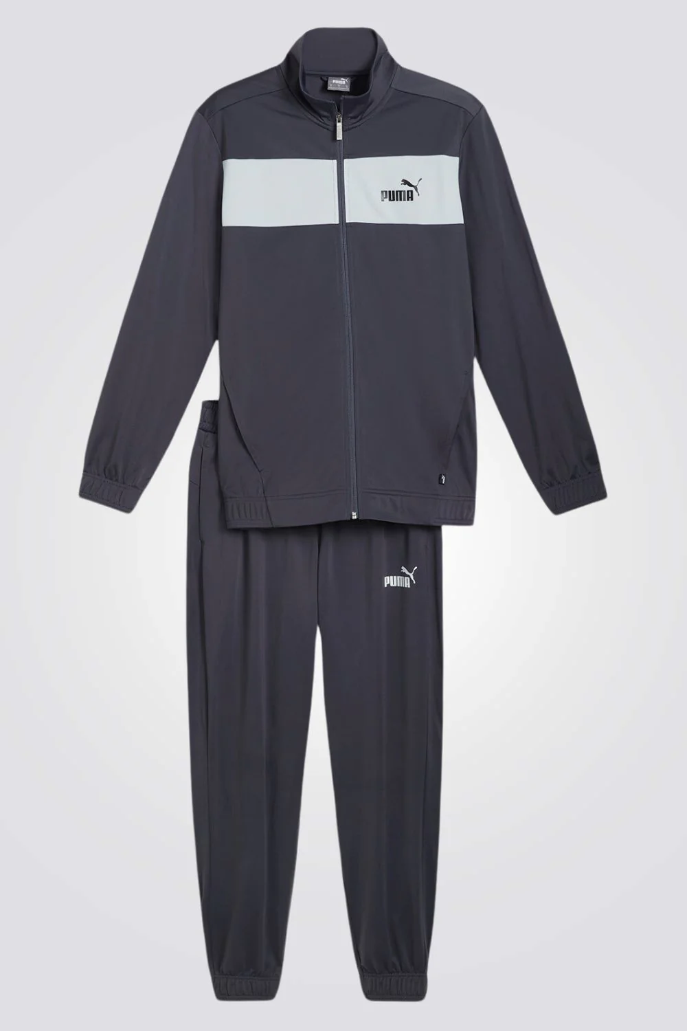 חליפת אימון Poly Suit לגברים בצבע אפור כהה - Image 3