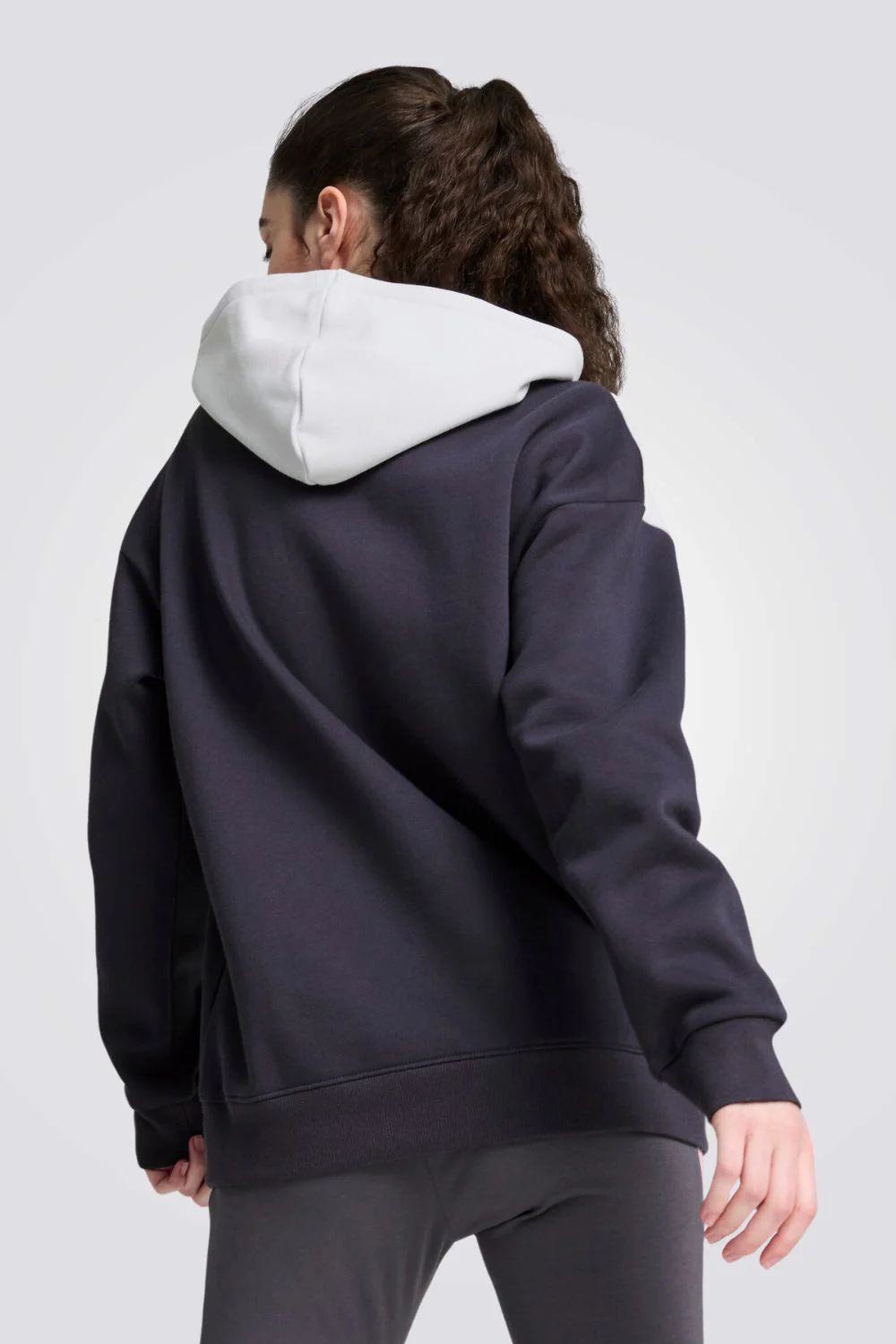 קפוצ'ון POWER Hoodie לנשים בצבע אפור כהה - Image 2