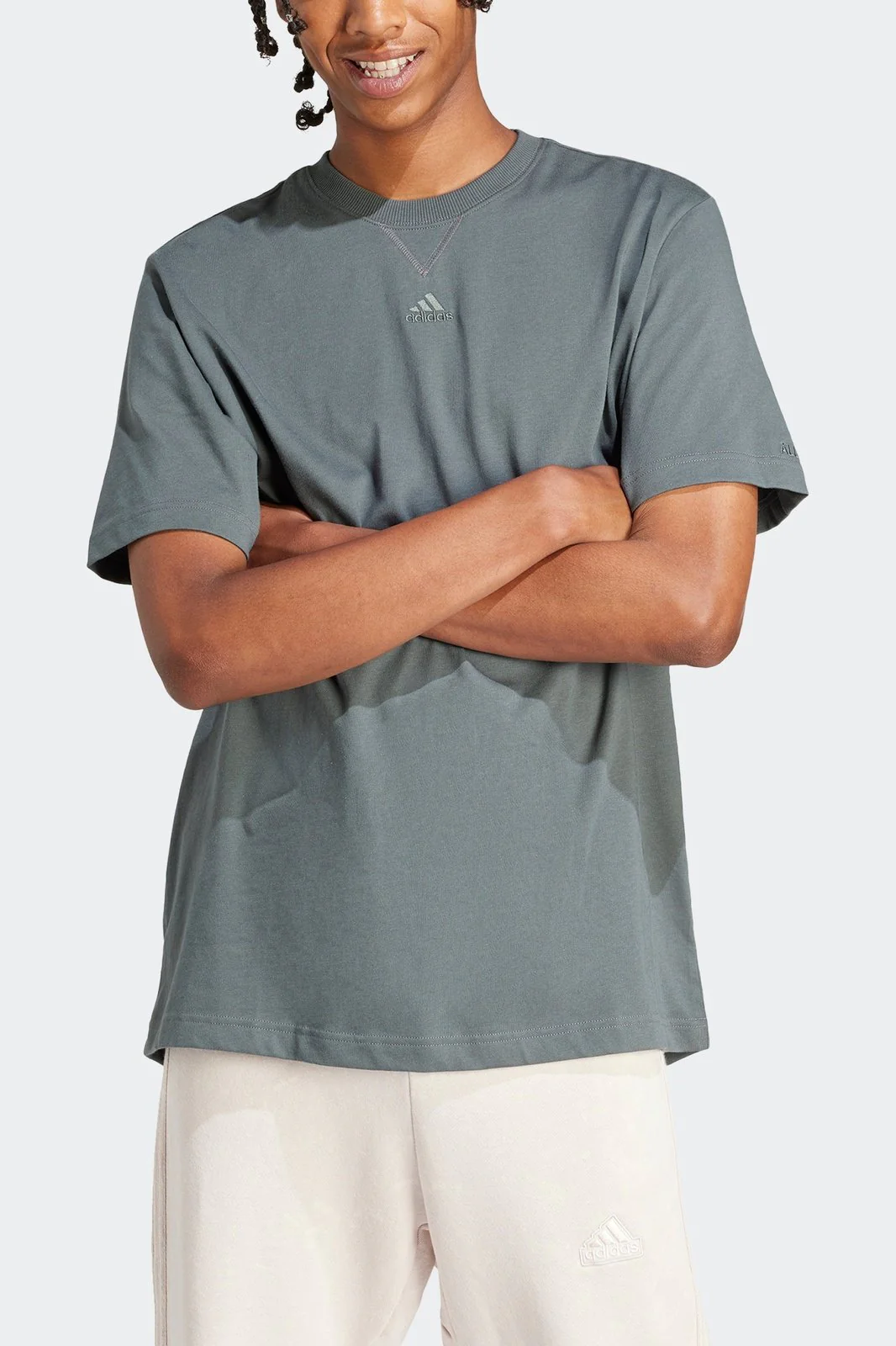 טישירט לגברים ALL SZN TEE בצבע אפור - Image 3
