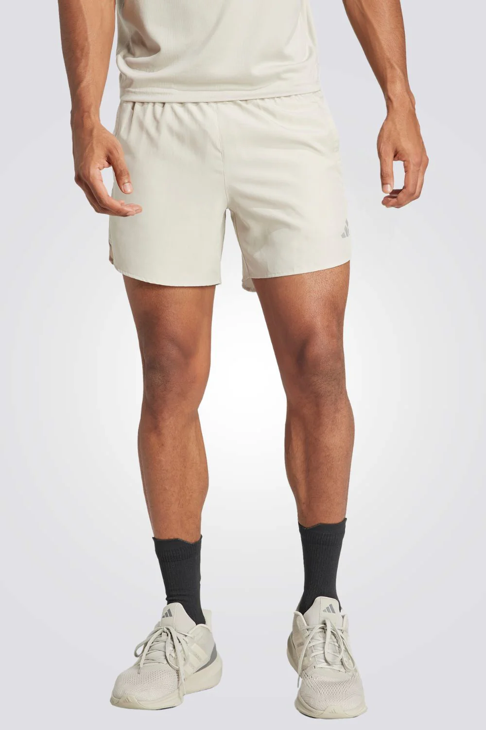 מכנסיים קצרים לגברים RUN IT SHORT בצבע בז'