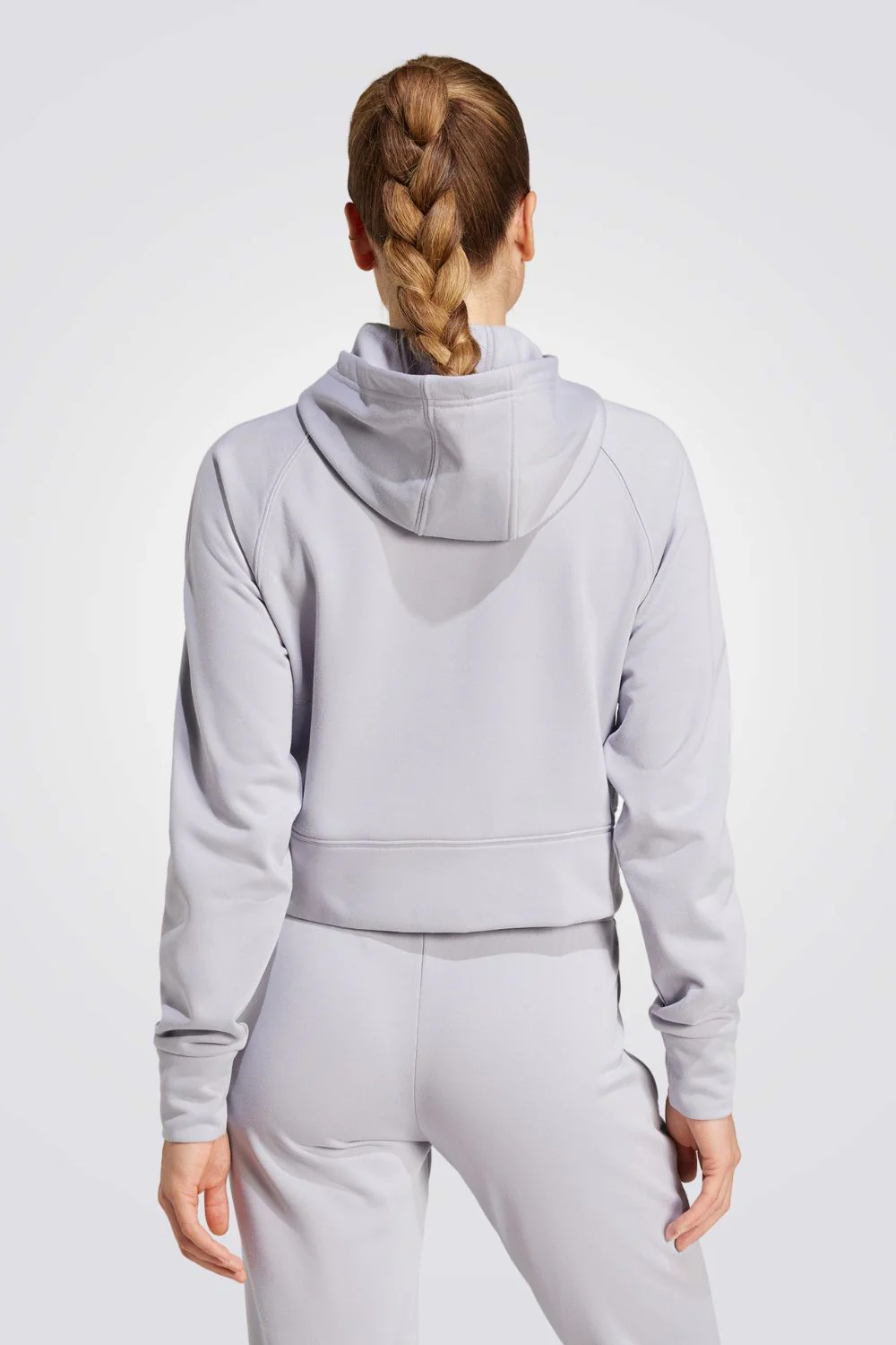סווטשירט קפוצ'ון AEROREADY FLEECE בצבע אפור - Image 2
