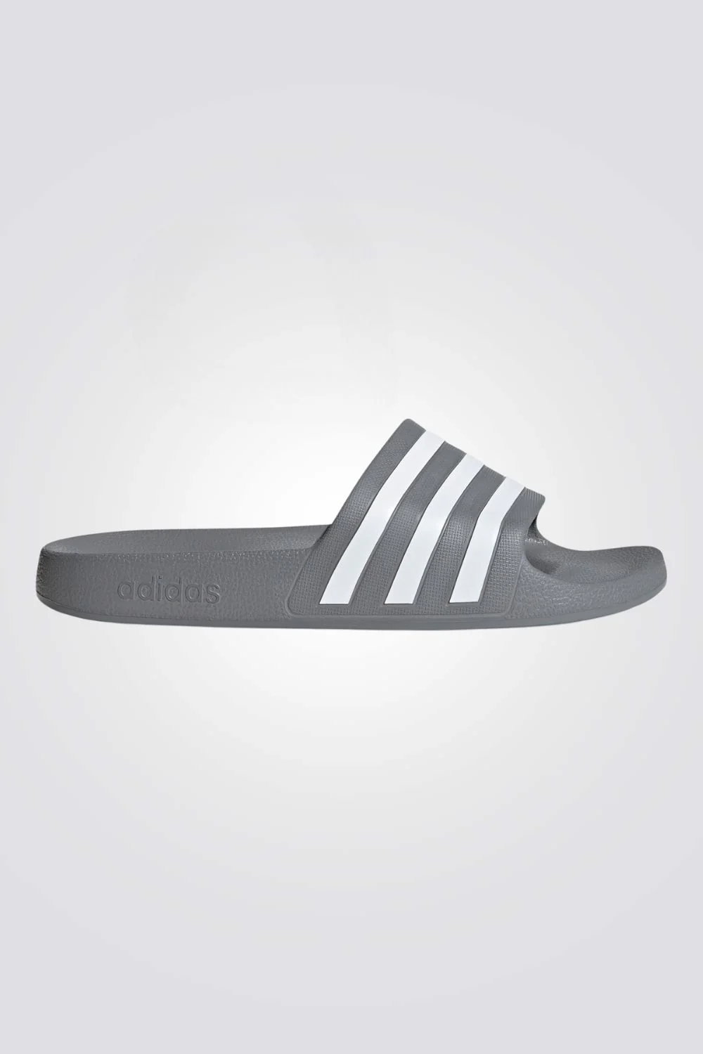 כפכפים ADILETTE AQUA בצבע אפור ולבן