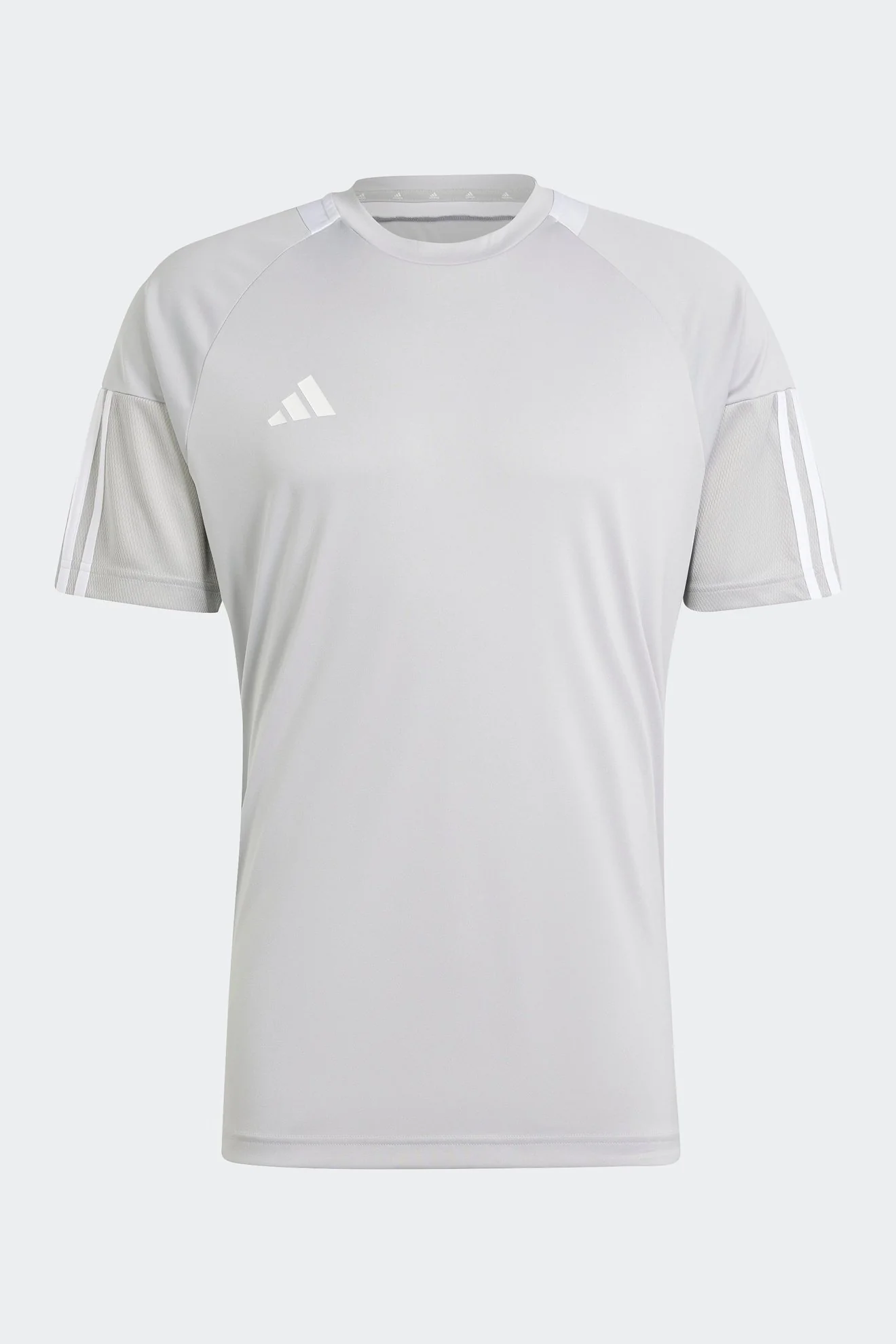 טישירט לגברים SERENO 3 STRIPES בצבע אפור ולבן - Image 6