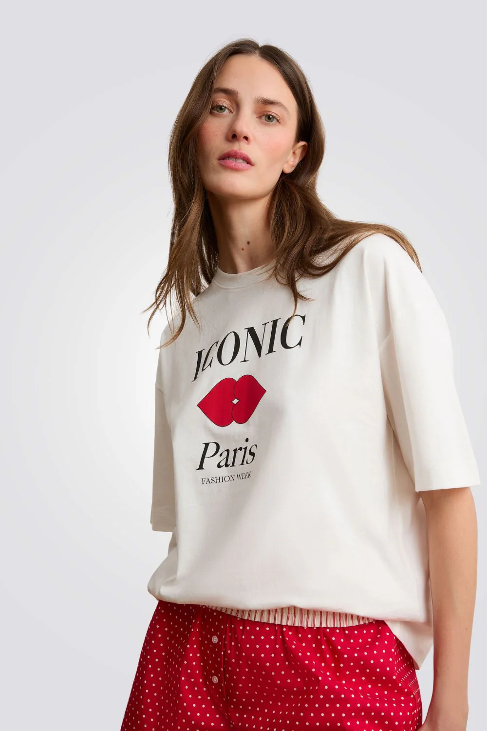 חולצת פיג'מה שרוולים קצרים ICONIC לנשים | איתם - Image 3