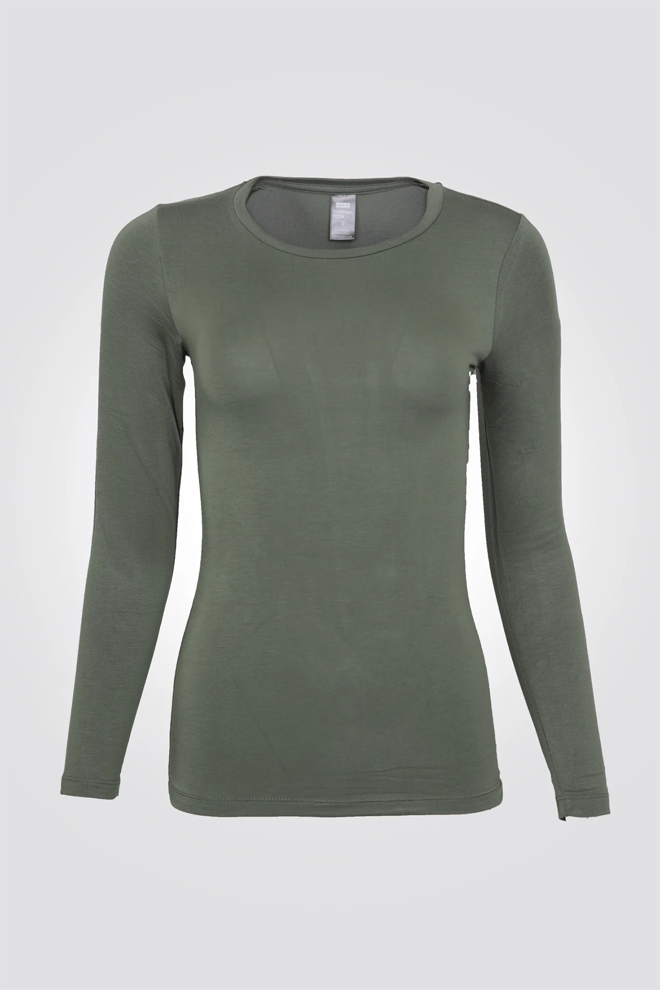 חולצה תרמית אנטי בקטריאלית צווארון עגול - SLIM FIT - Image 6