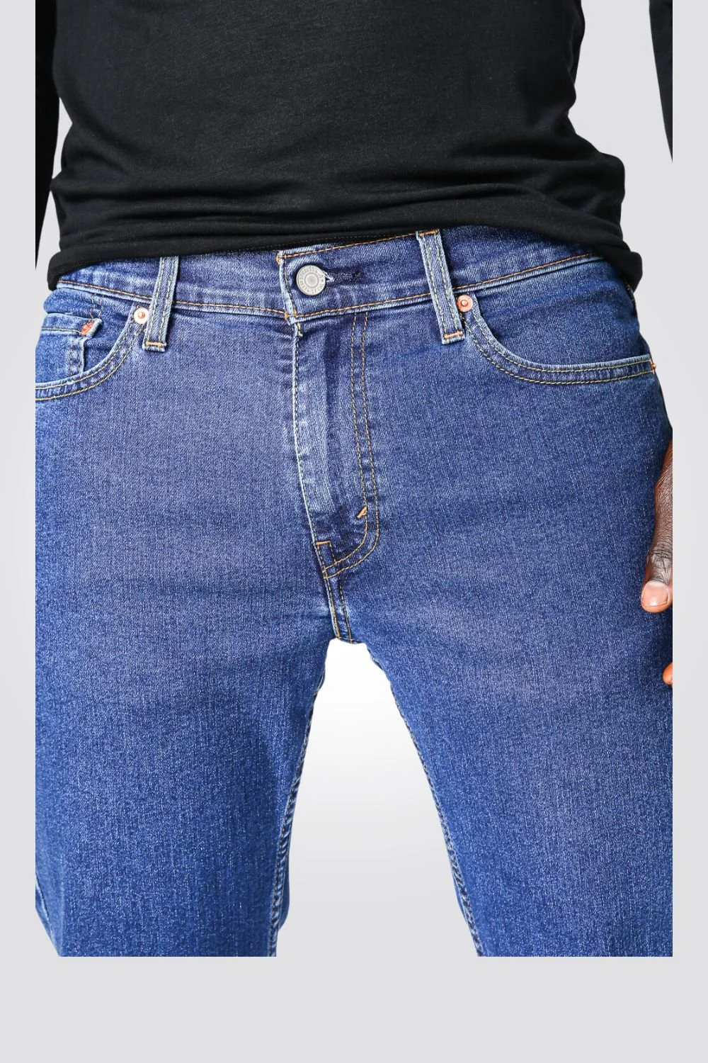 ג'ינס לגברים 511 INDIGO-POCKETS בצבע כחול בהיר - Image 3