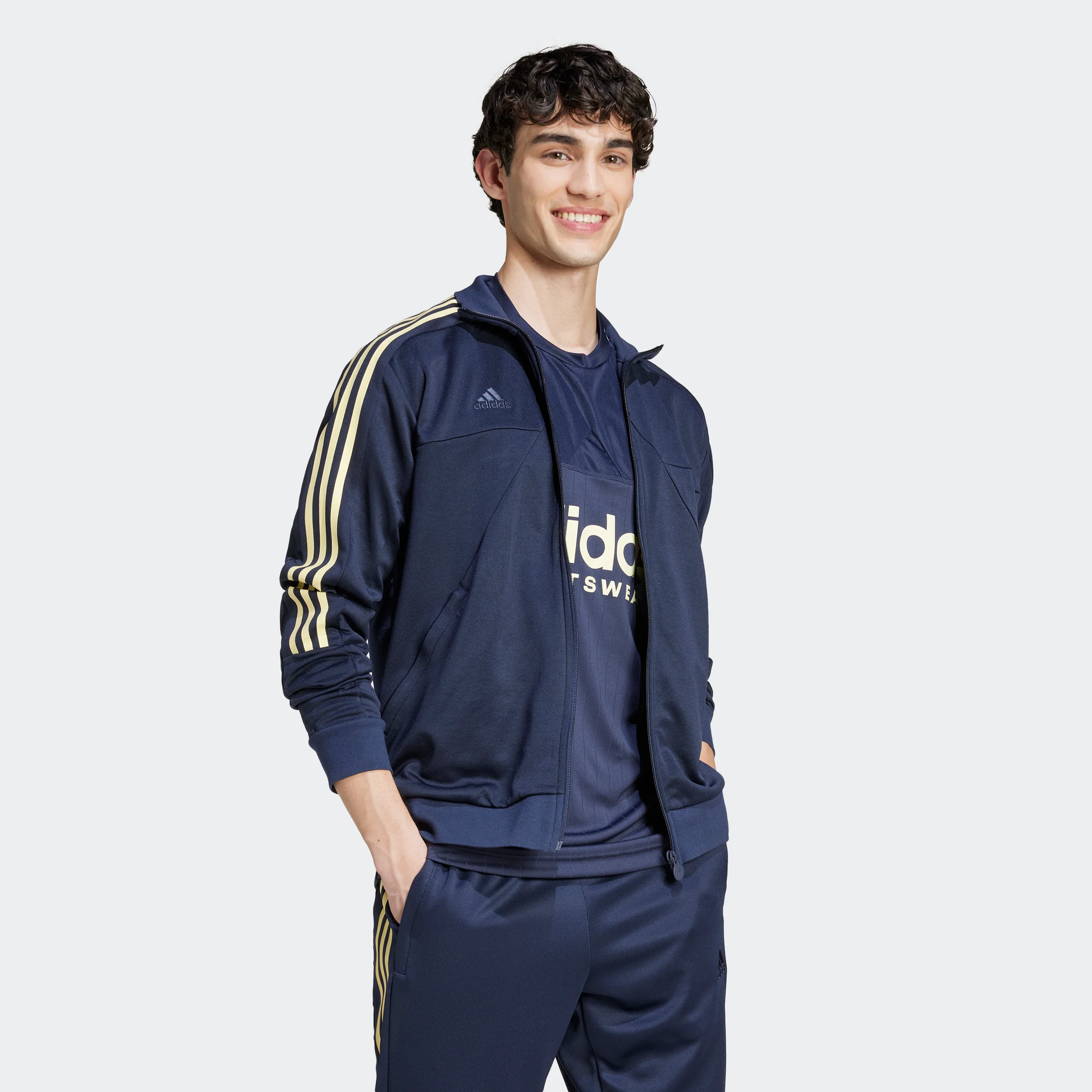 סווטשירט לגברים Tiro Wordmark בצבע כחול נייבי - Image 6