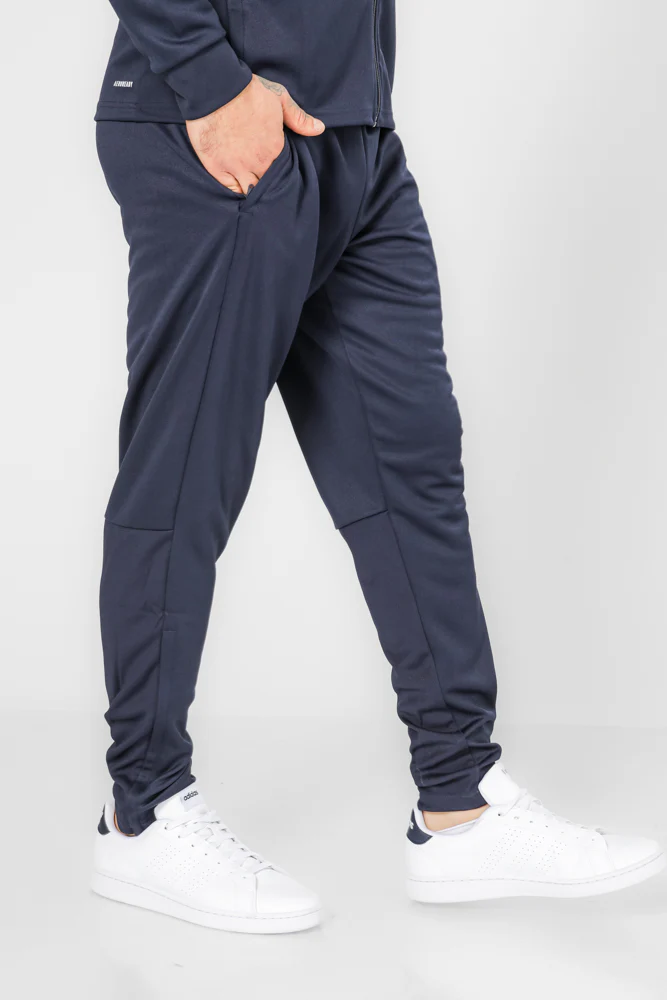חליפת אימון לגברים AEROREADY SERENO CUT 3-STRIPES בצבע נייבי ולבן - Image 11