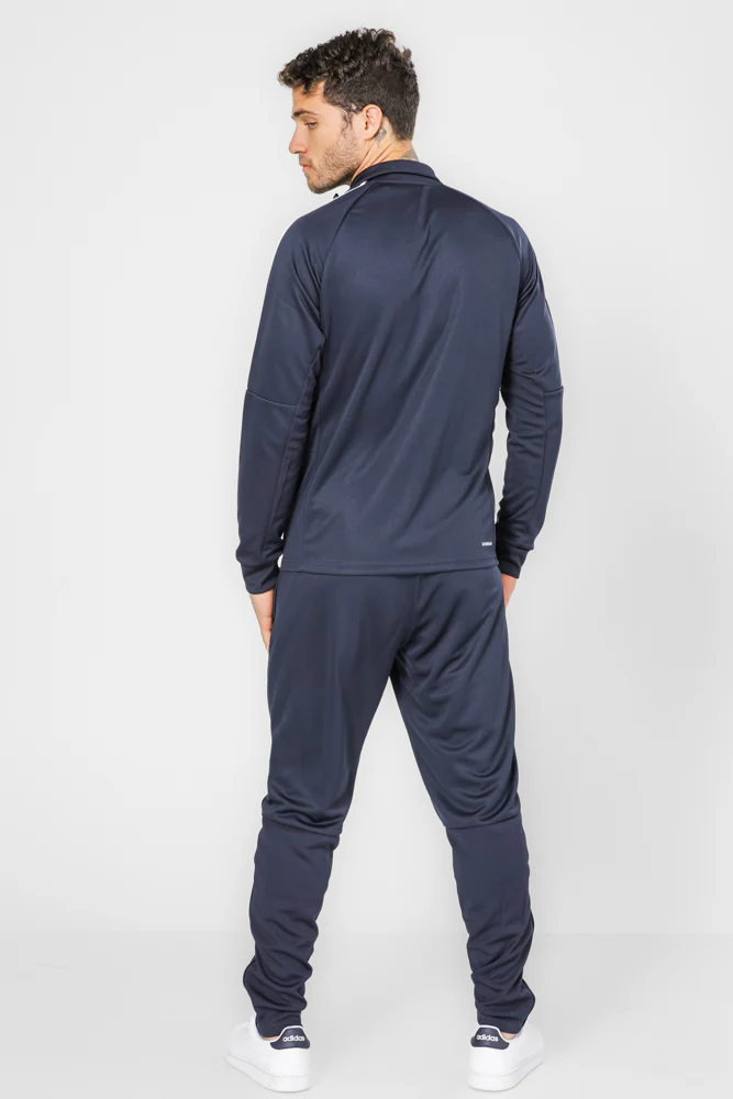 חליפת אימון לגברים AEROREADY SERENO CUT 3-STRIPES בצבע נייבי ולבן - Image 2