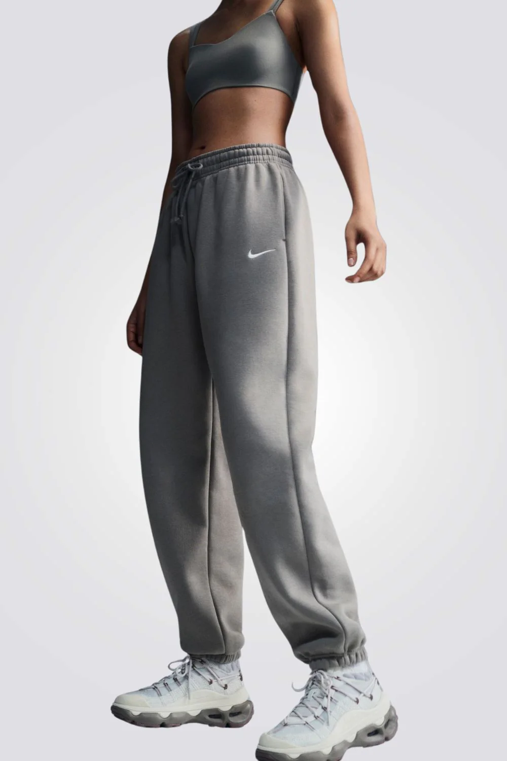 מכנסיים ארוכים לנשים Sportswear Phoenix Fleece בצבע אפור