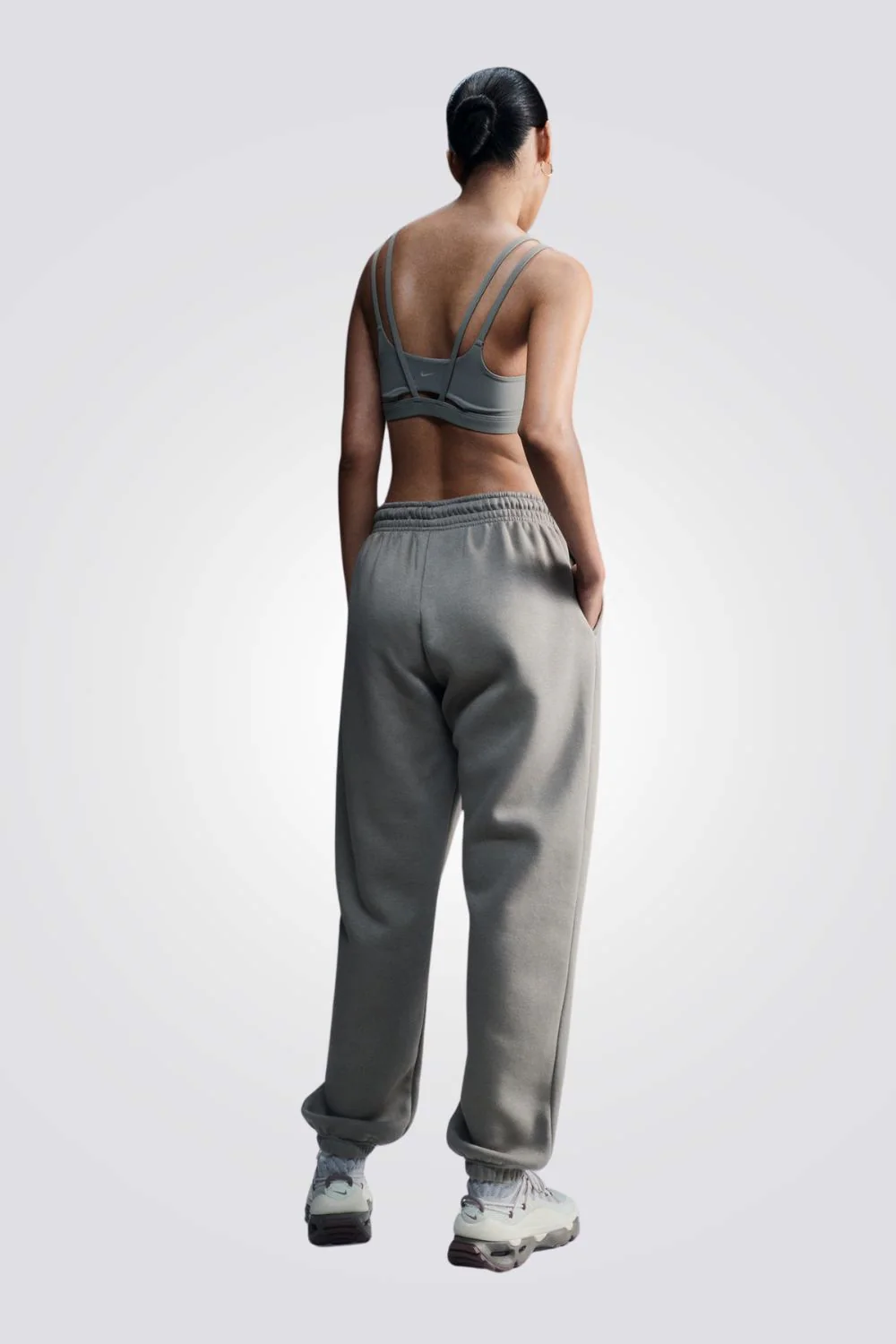 מכנסיים ארוכים לנשים Sportswear Phoenix Fleece בצבע אפור - Image 4