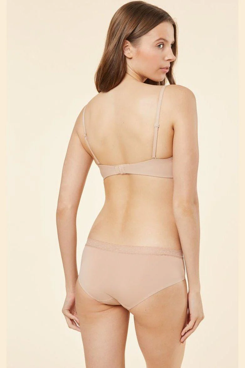 חזיית פוש אפ סטרפלס מיקרופייבר PURE FIT ניוד - Image 2