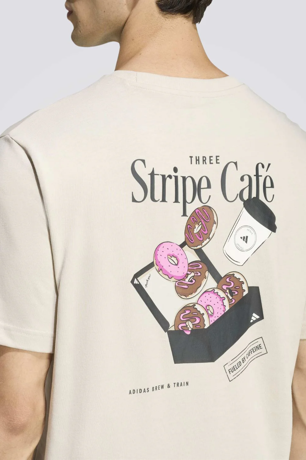 טישירט גרפיקה COFFEE CAFE DONUT BOX לגברים | אדידס - Image 4