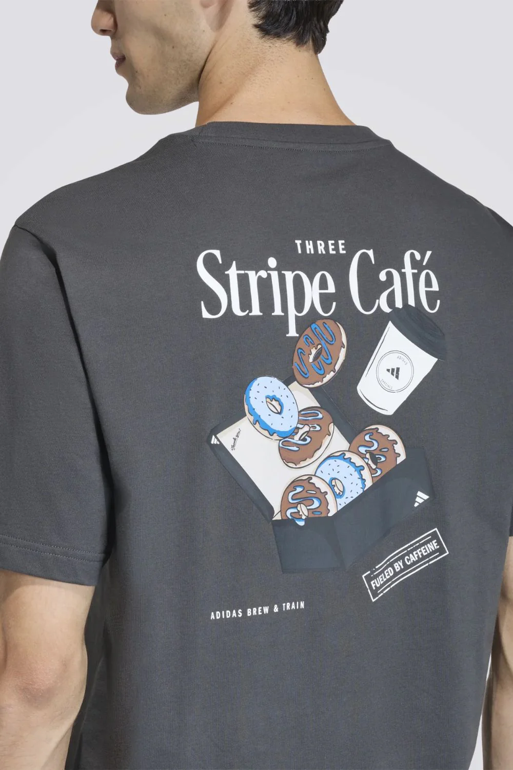 טישירט גרפיקה COFFEE CAFE DONUT BOX לגברים | אדידס - Image 4