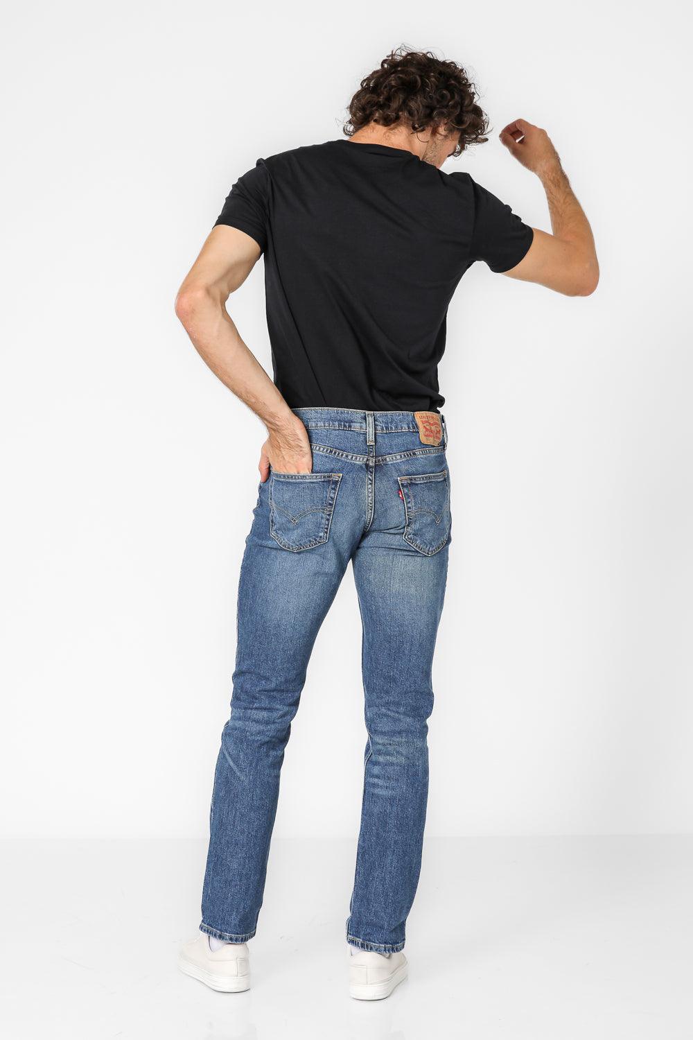 ג'ינס משופשף MED INDIGO 511 SLIM - Image 3