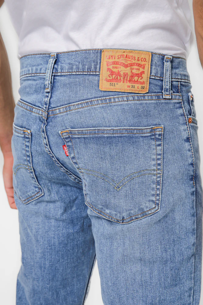 ג'ינס לגברים 511 SLIM בצבע MED INDIGO - Image 7