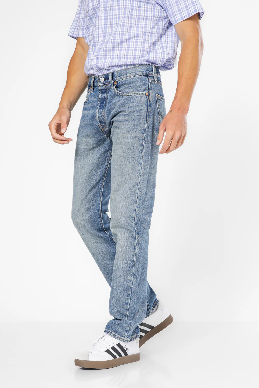 ג'ינס 501 בצבע כחול בהיר - Image 5