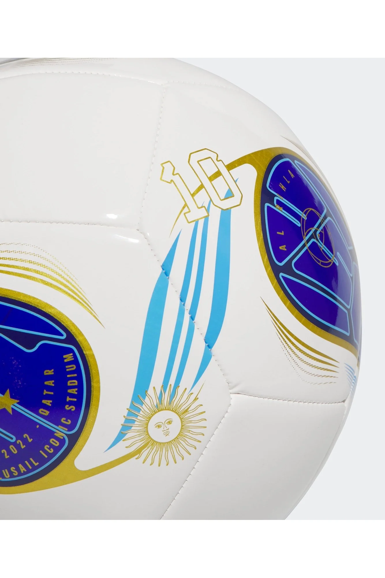 כדורגל MESSI CLUB בצבע לבן וכחול - Image 4