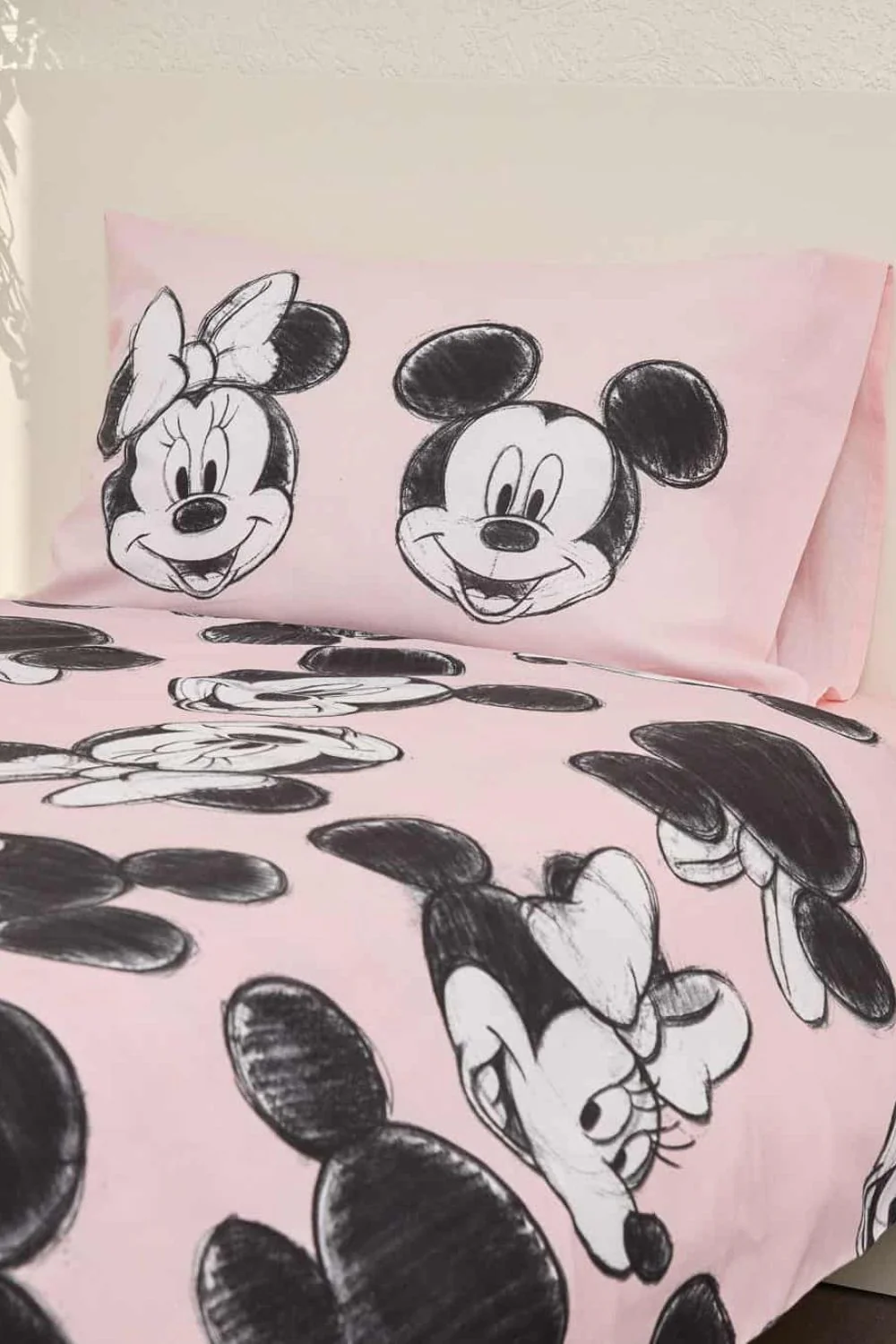 סט מצעים מיטת יחיד 90/200 ס"מ דגם MINNIE ALL AROUND  | רד צ'ילי - Image 3