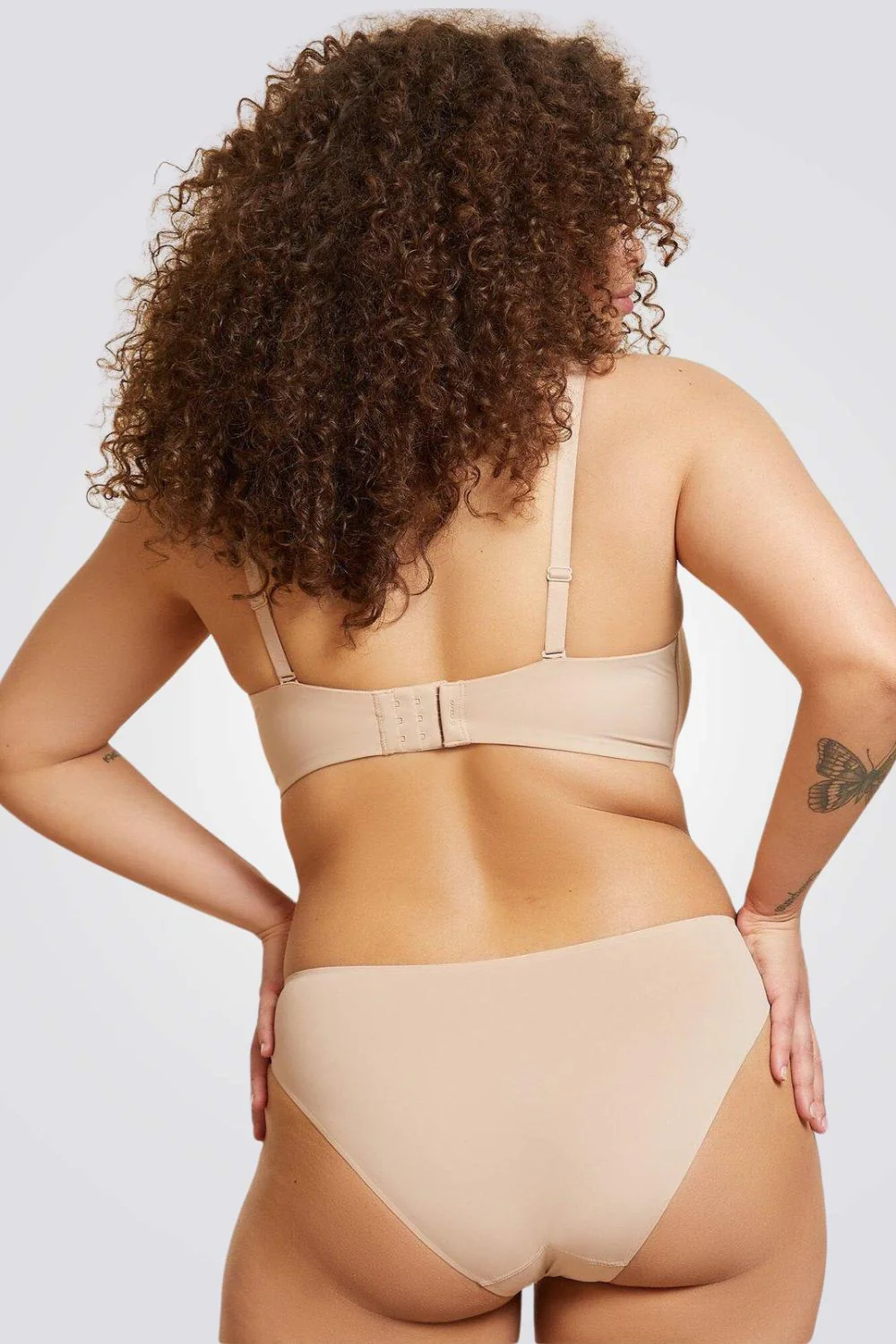 חזיית סטרפלס מיקרופייבר PURE FIT E צבע גוף - Image 2