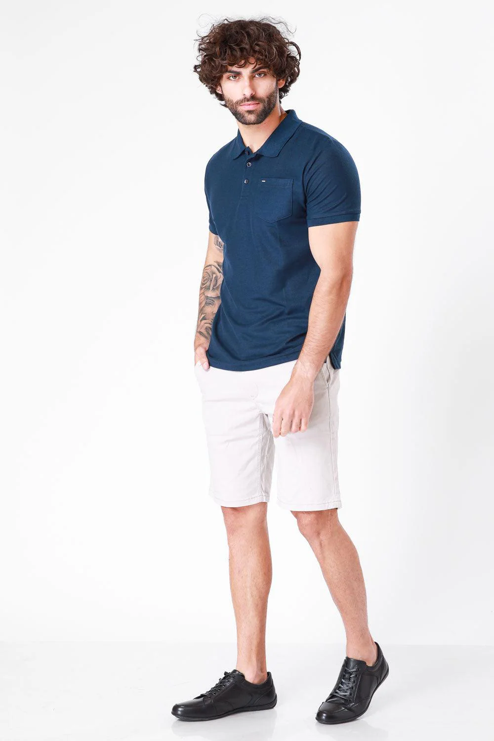טישירט BASIC צבע NAVY - Image 2