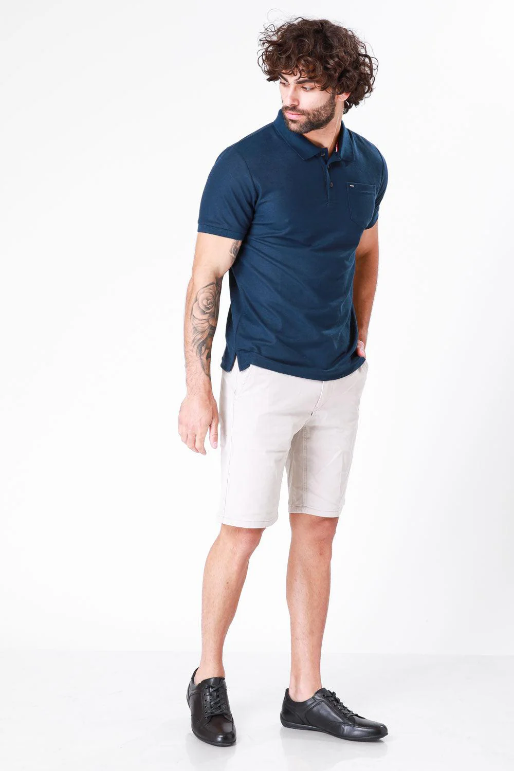טישירט BASIC צבע NAVY - Image 3