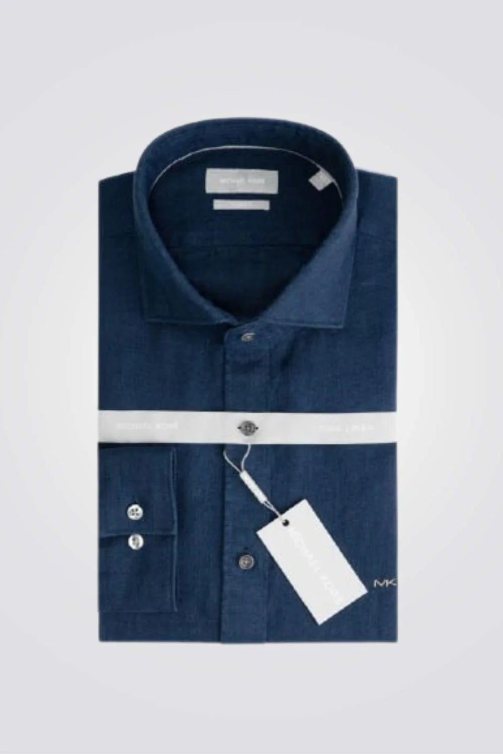 חולצה מכופתרת SLIM FIT בצבע נייבי