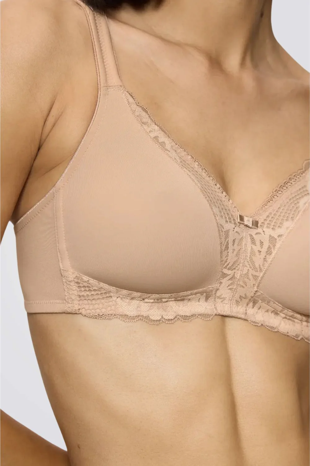 חזייה מרופדת למידות גדולות Modern lace + Cotton צבע גוף | טריומף - Image 4