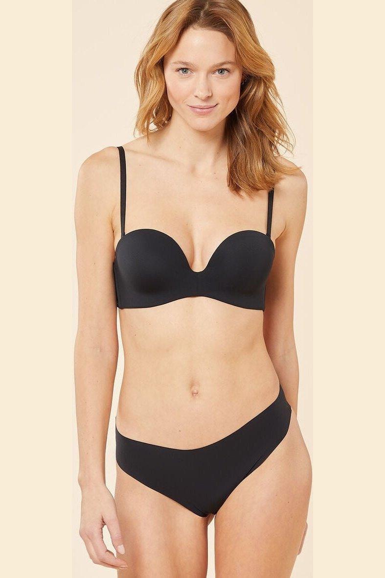 תחתוני ביקיני מיקרופייבר PURE FIT שחור - Image 3