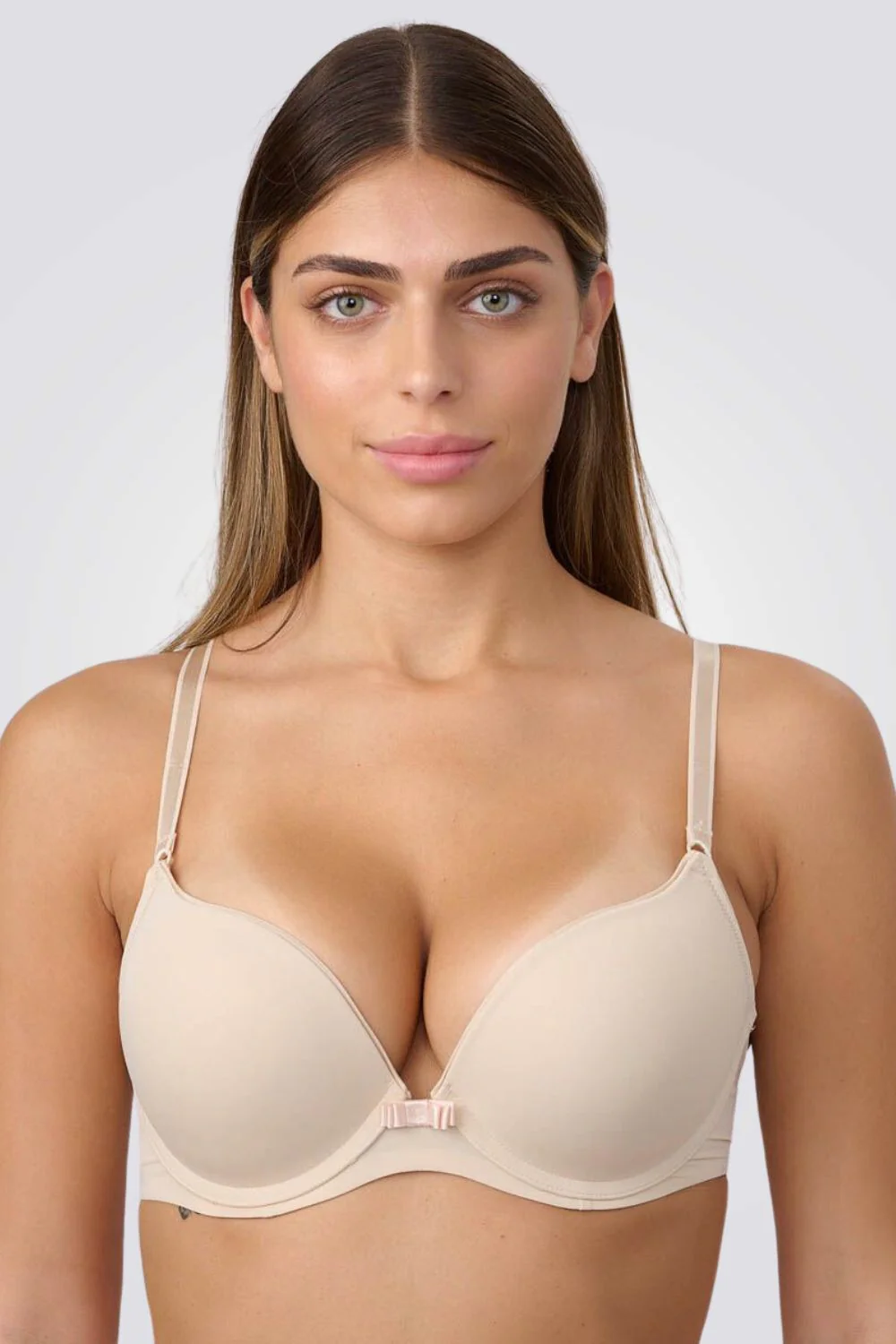 NUDE חזיית דאבל פוש אפ חלקה - Image 2