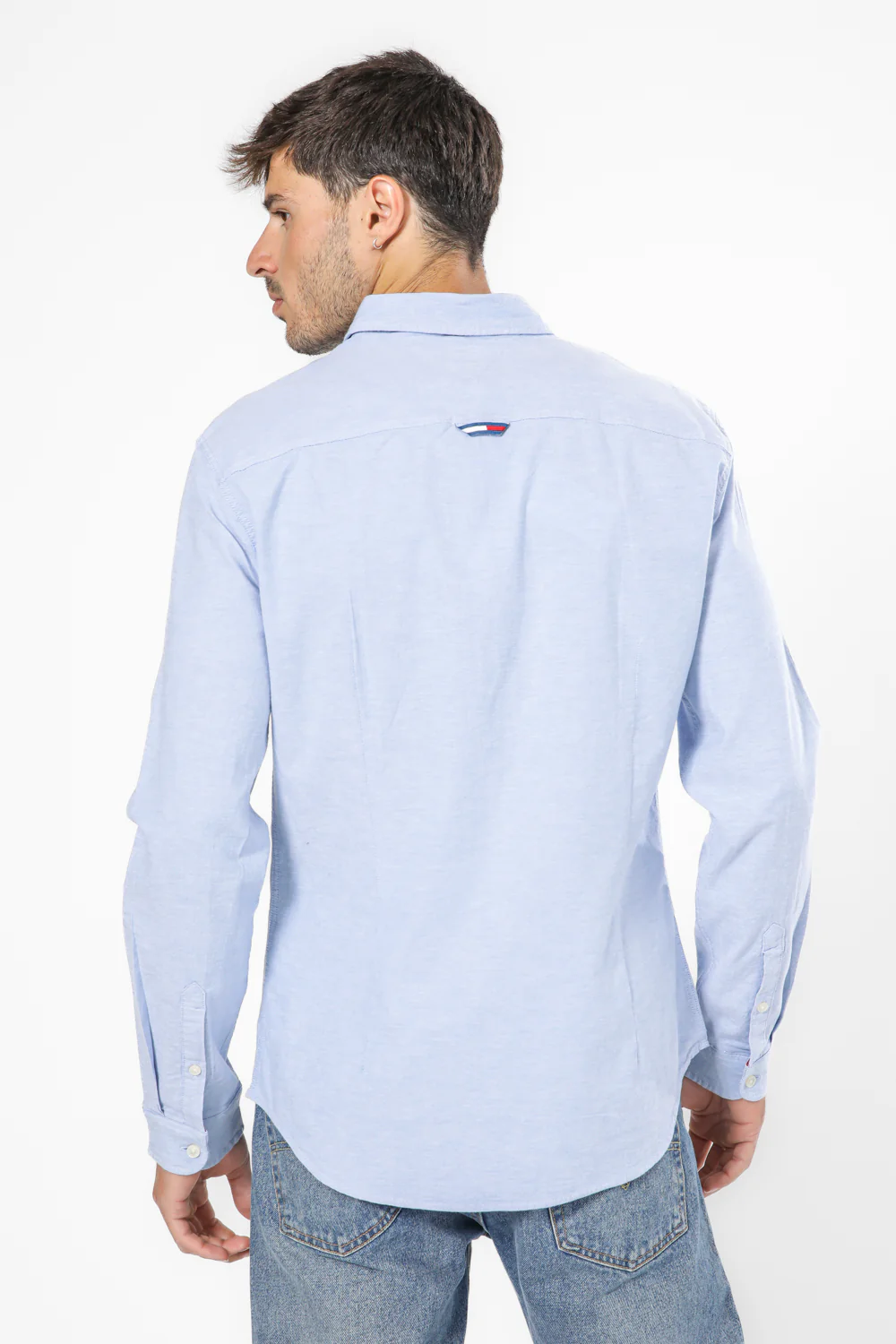 מכופתרת SLIM STRETCH OXFORD בצבע תכלת - Image 4